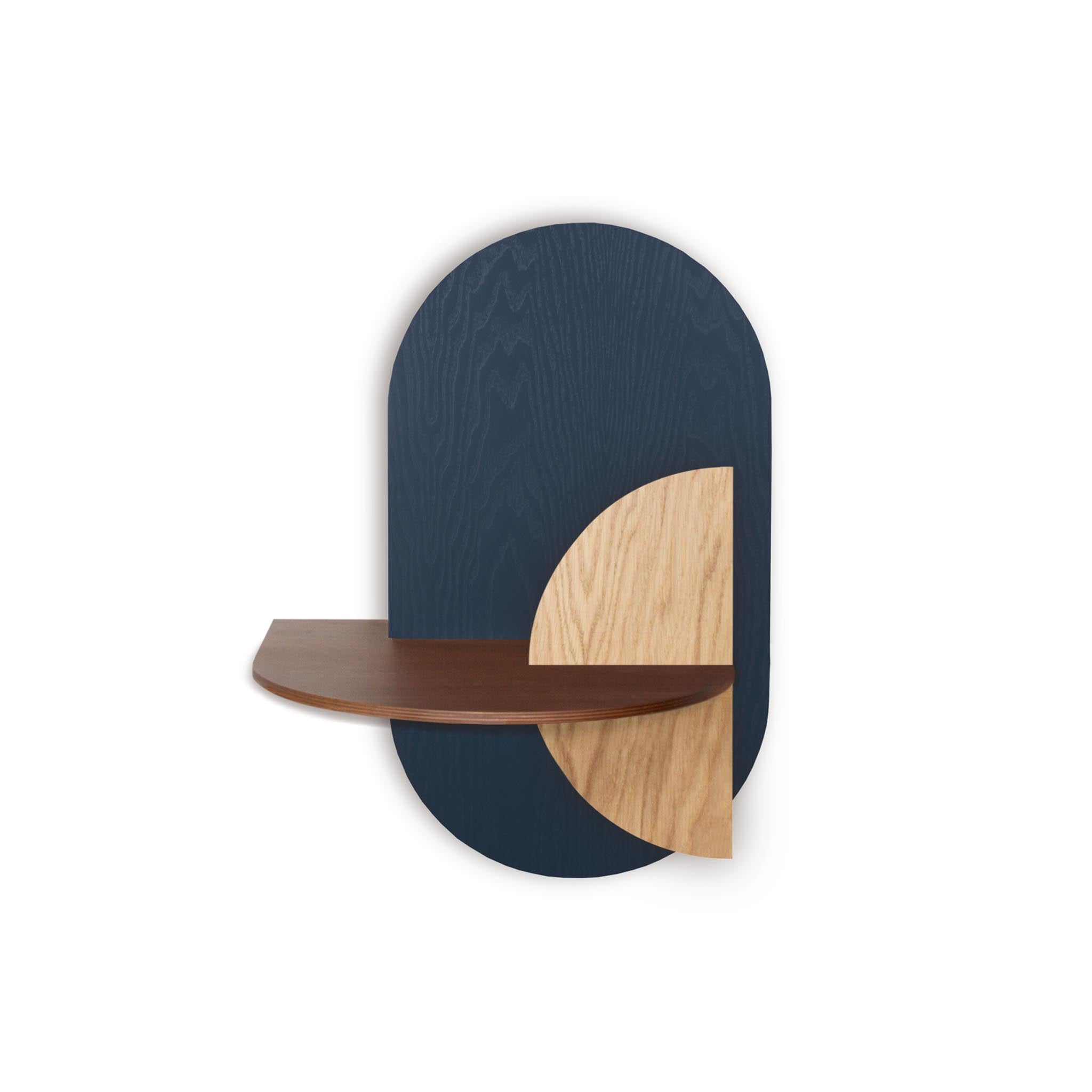 Alba Floating Nightstand DUO · Blue oval