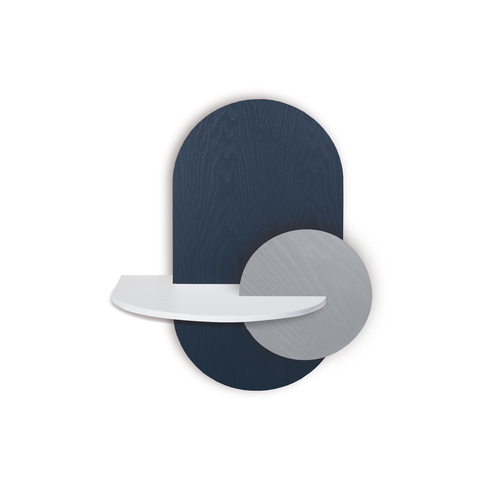 Alba Floating Nightstand DUO · Blue oval