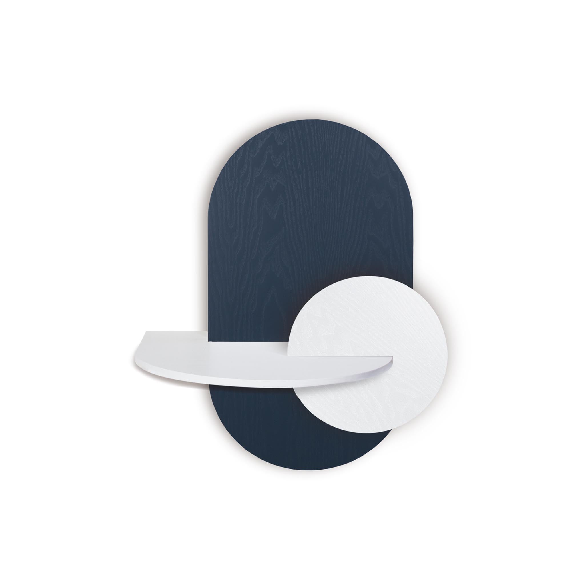 Alba Floating Nightstand DUO · Blue oval