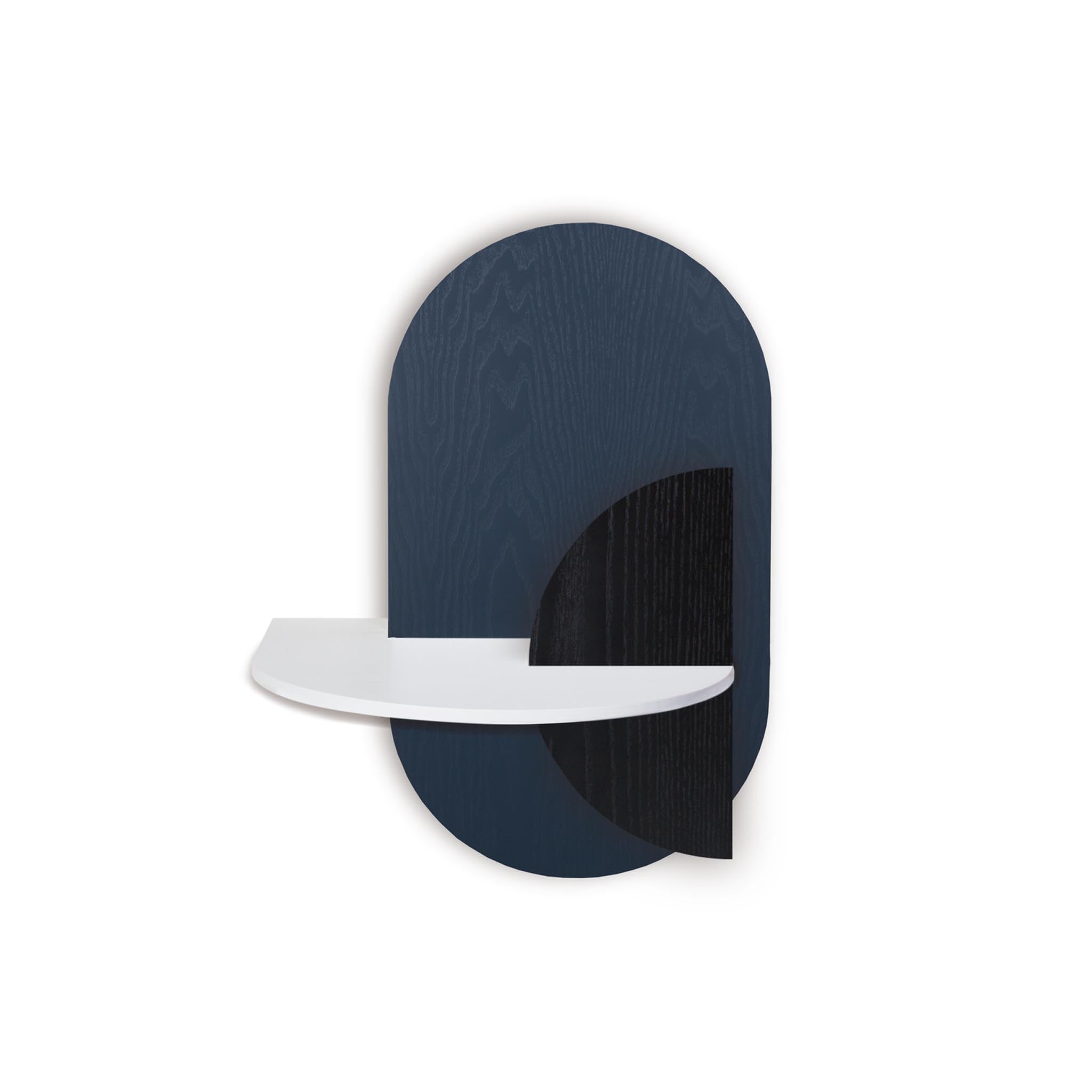 Alba Floating Nightstand DUO · Blue oval