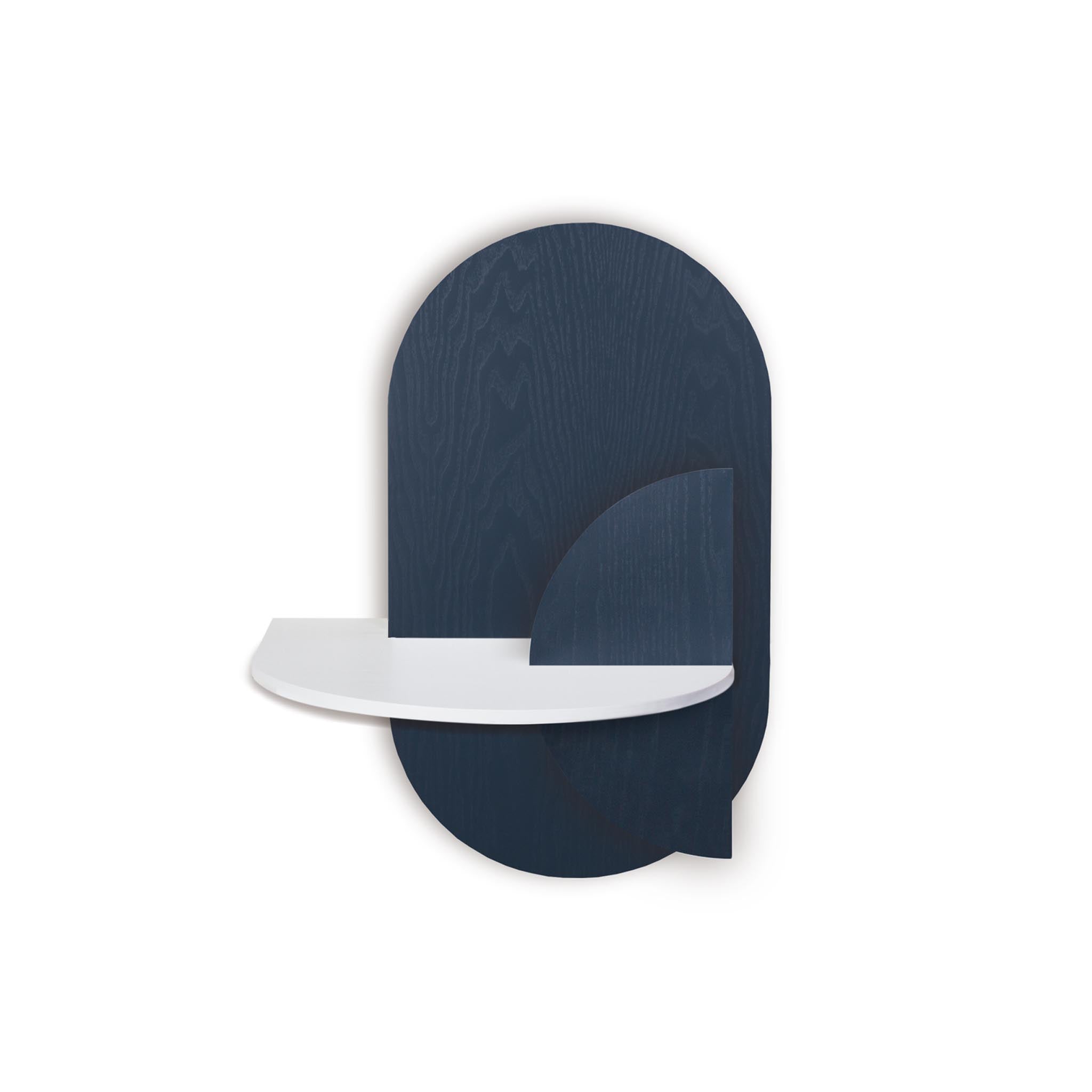 Alba Floating Nightstand DUO · Blue oval