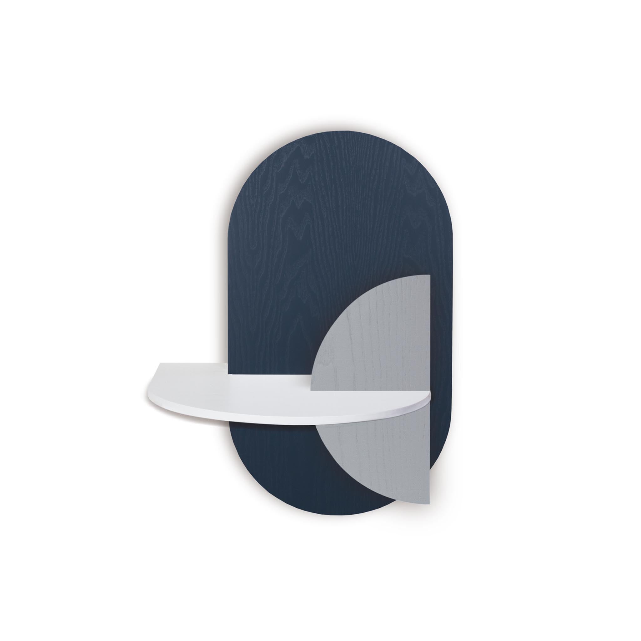 Alba Floating Nightstand DUO · Blue oval