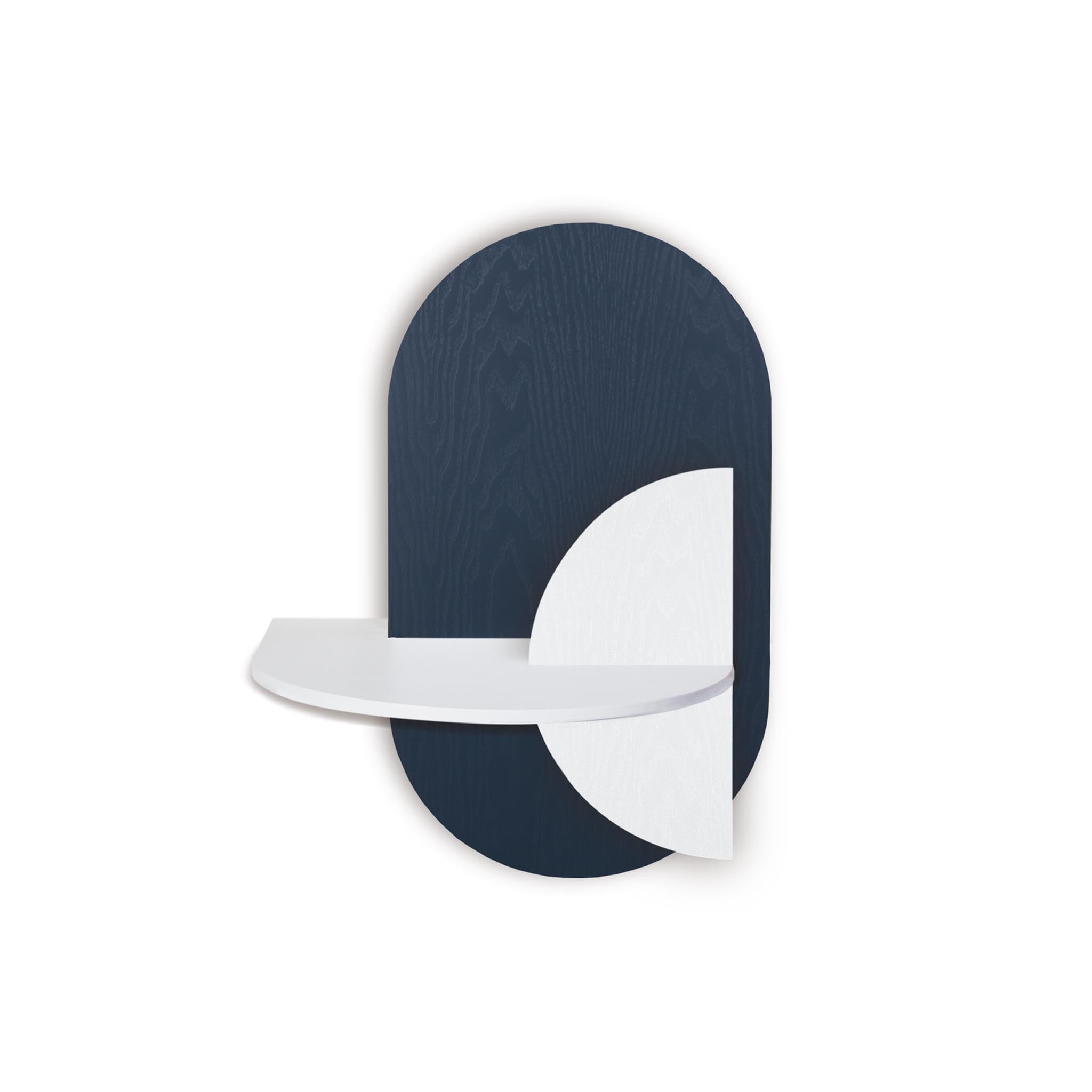 Alba Floating Nightstand DUO · Blue oval