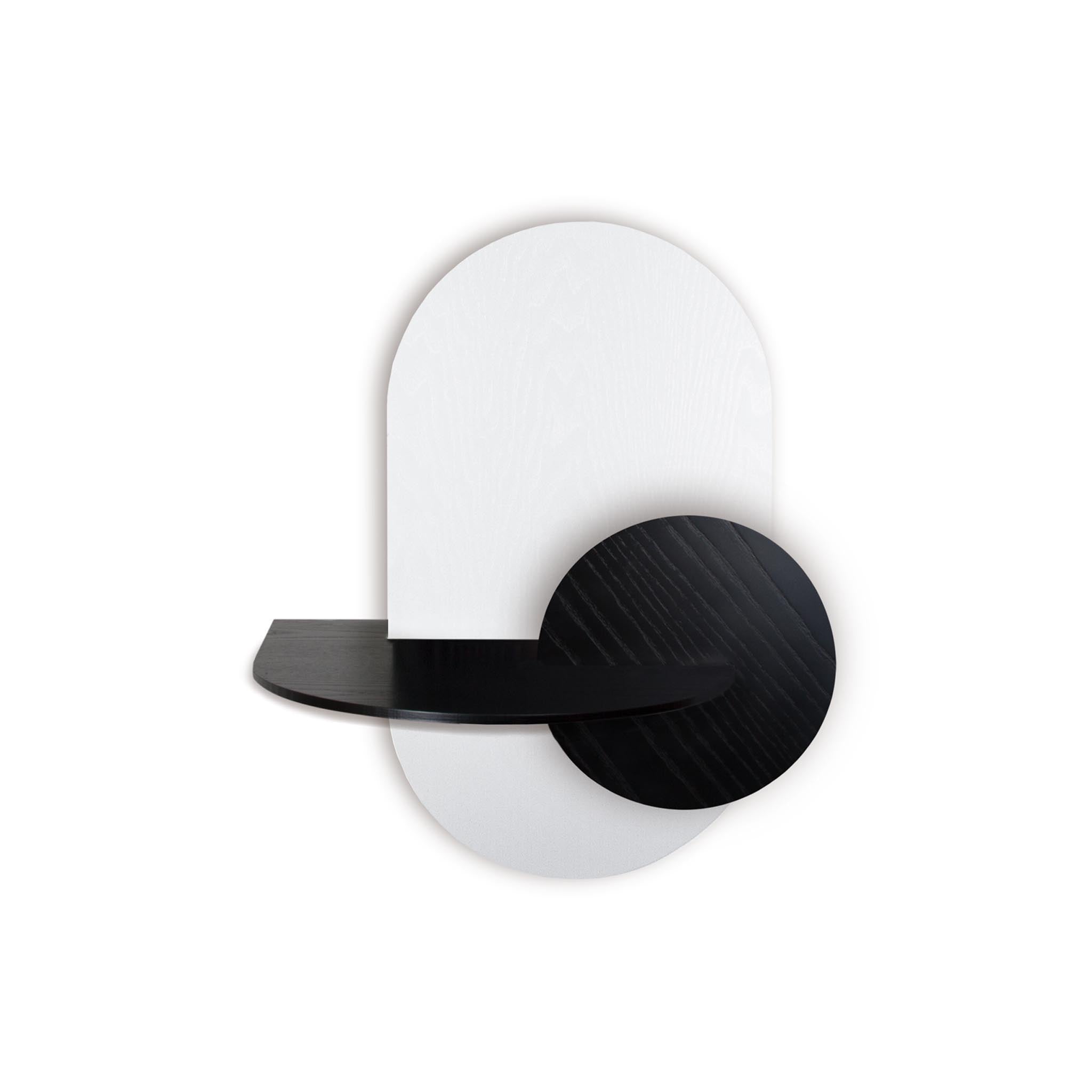 Alba Floating Nightstand DUO · White oval