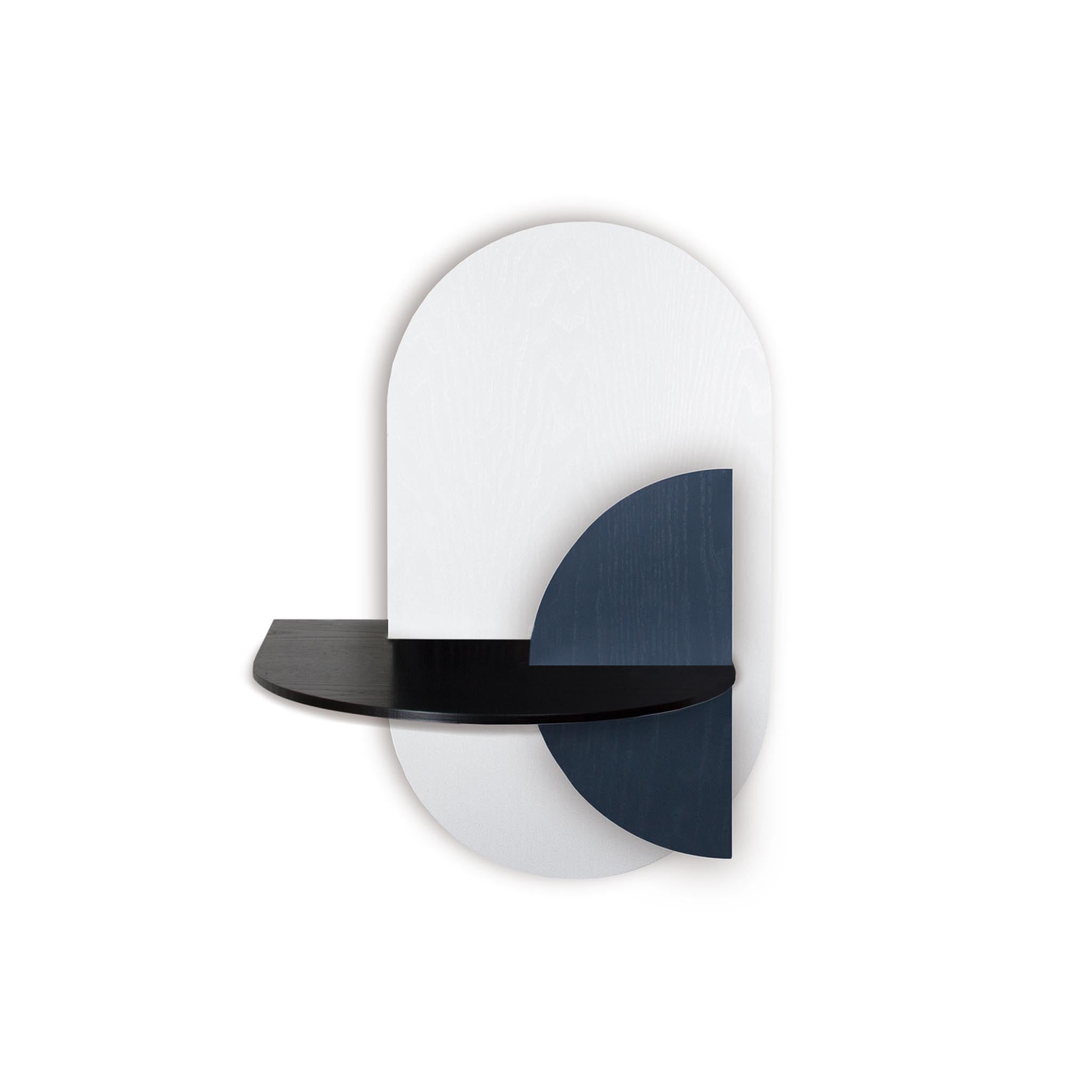 Alba Floating Nightstand DUO · White oval