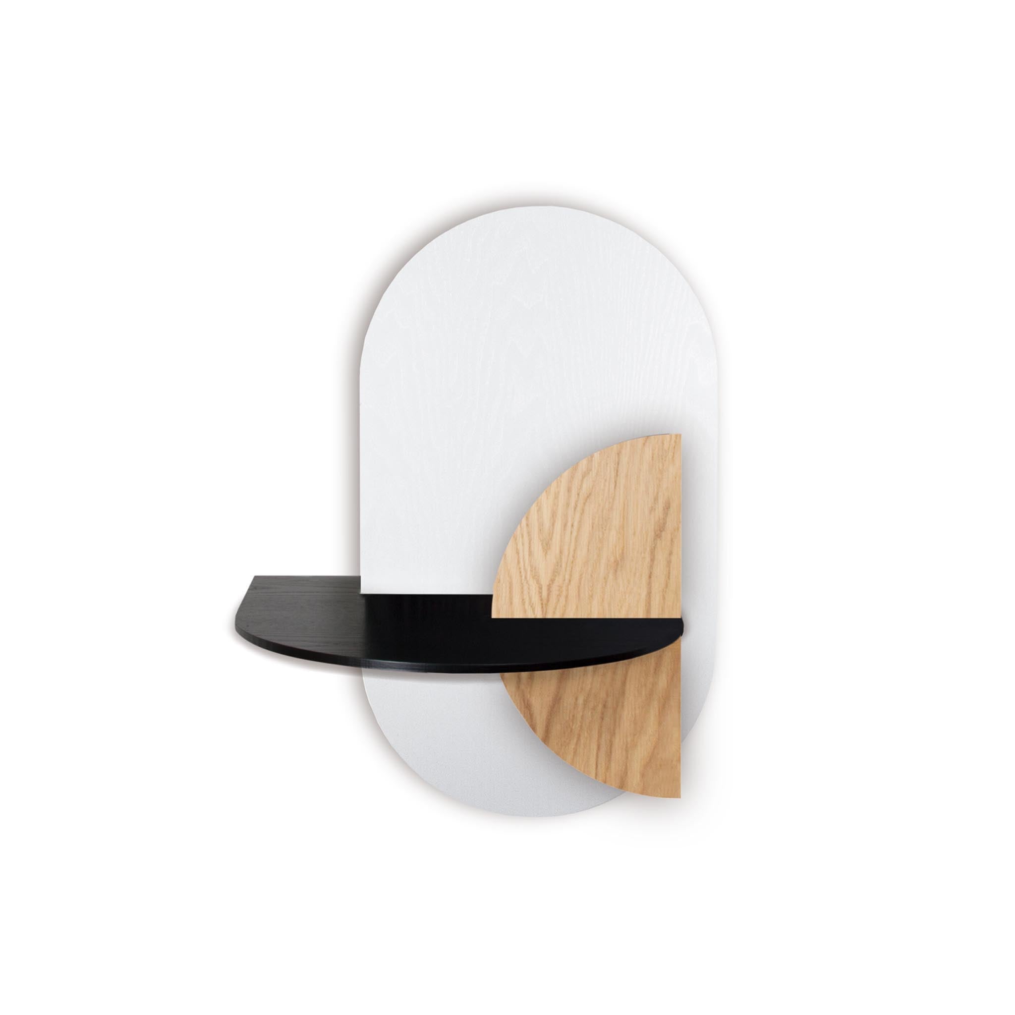 Alba Floating Nightstand DUO · White oval