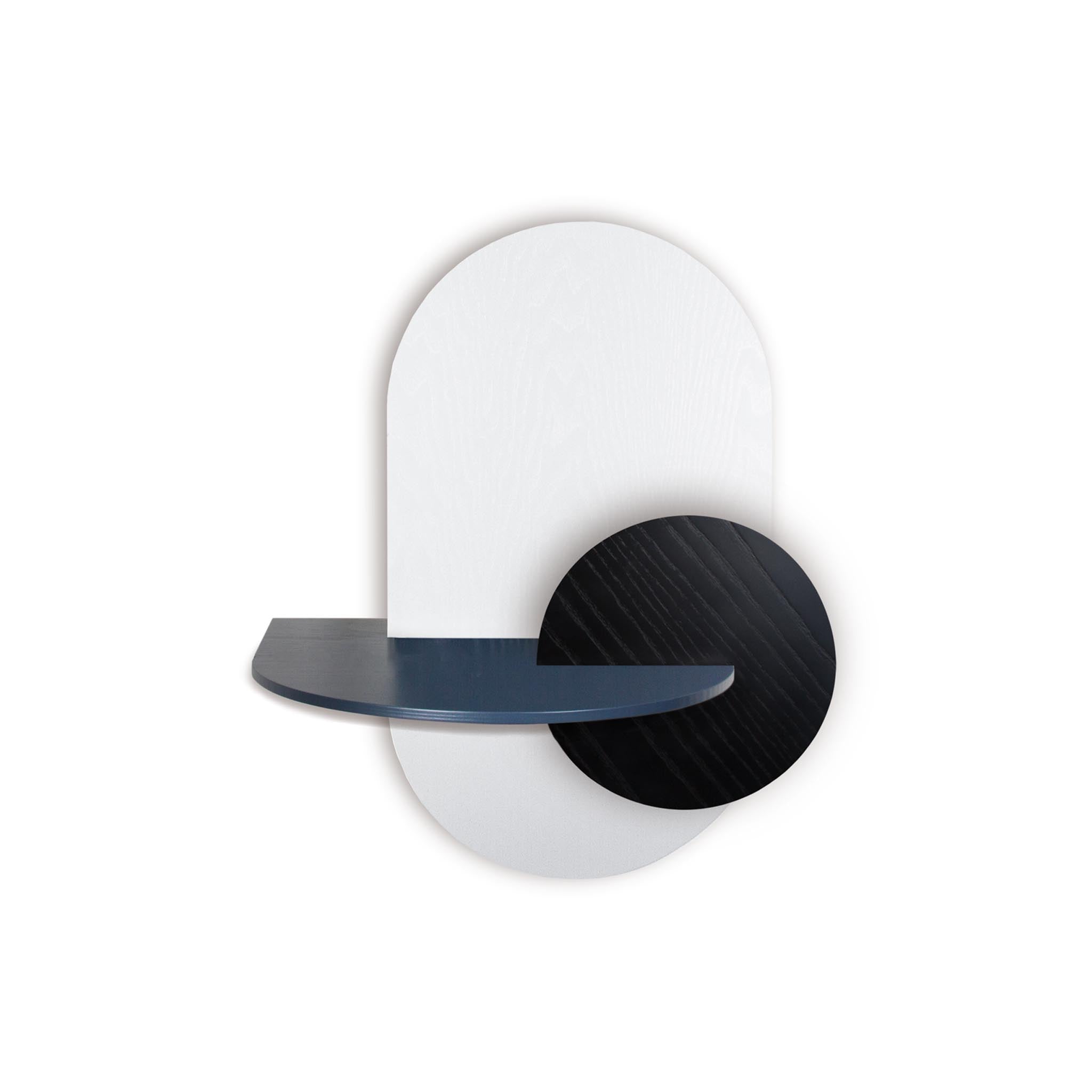 Alba Floating Nightstand DUO · White oval