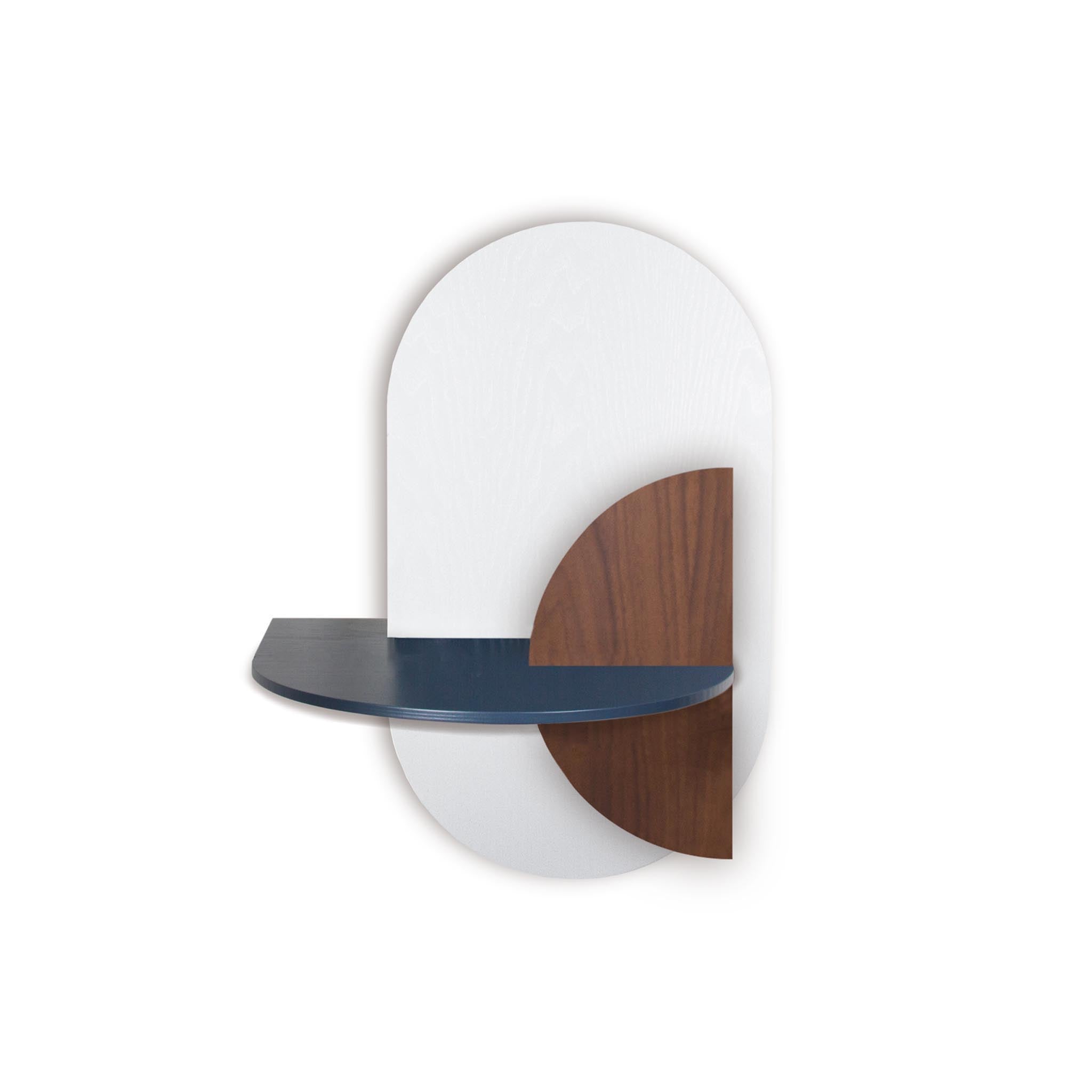 Alba Floating Nightstand DUO · White oval