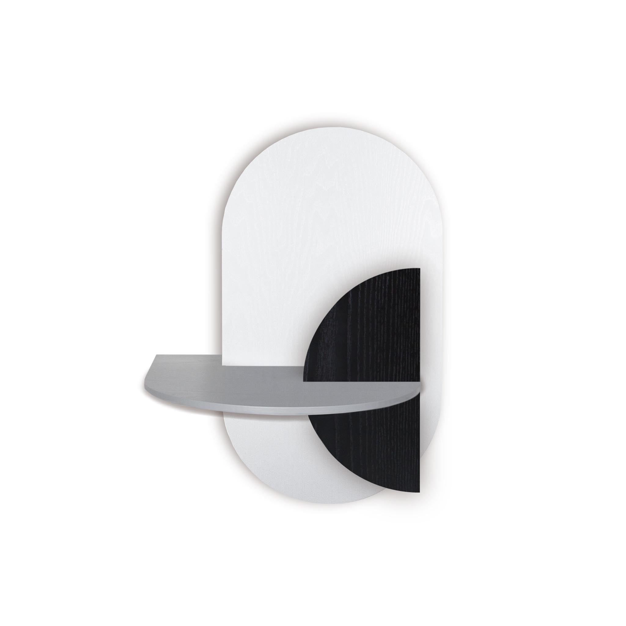 Alba Floating Nightstand DUO · White oval