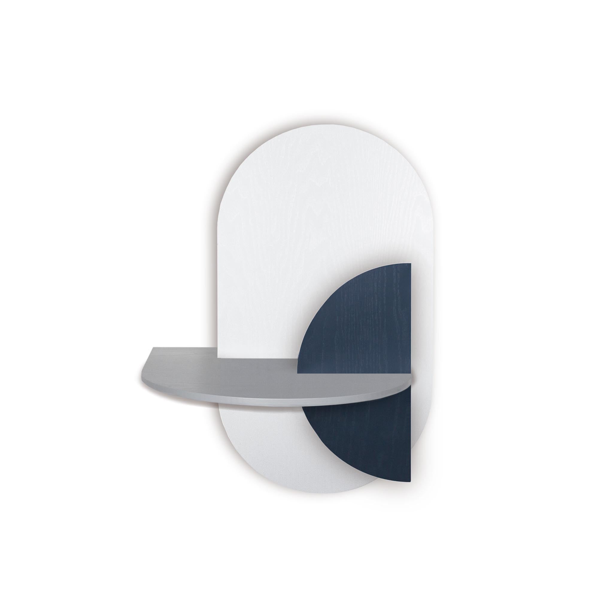 Alba Floating Nightstand DUO · White oval