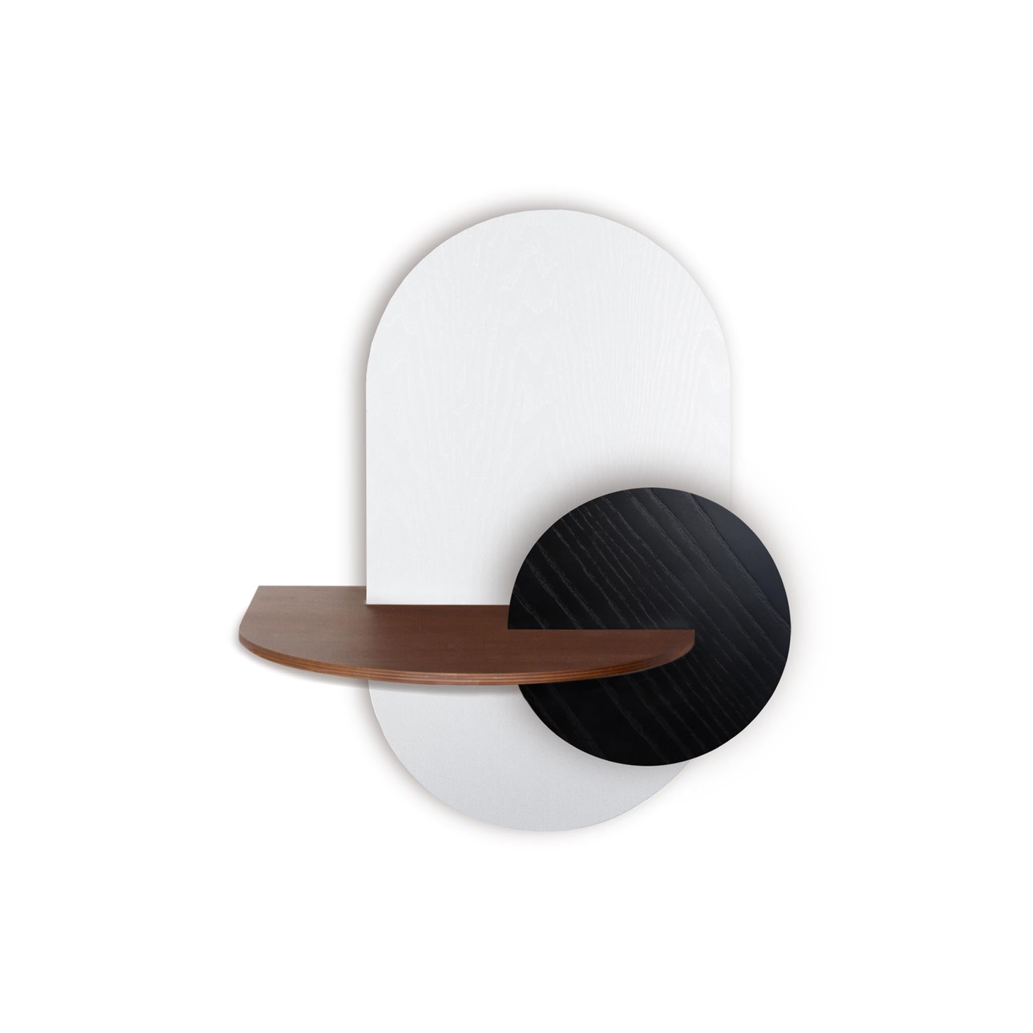 Alba Floating Nightstand DUO · White oval