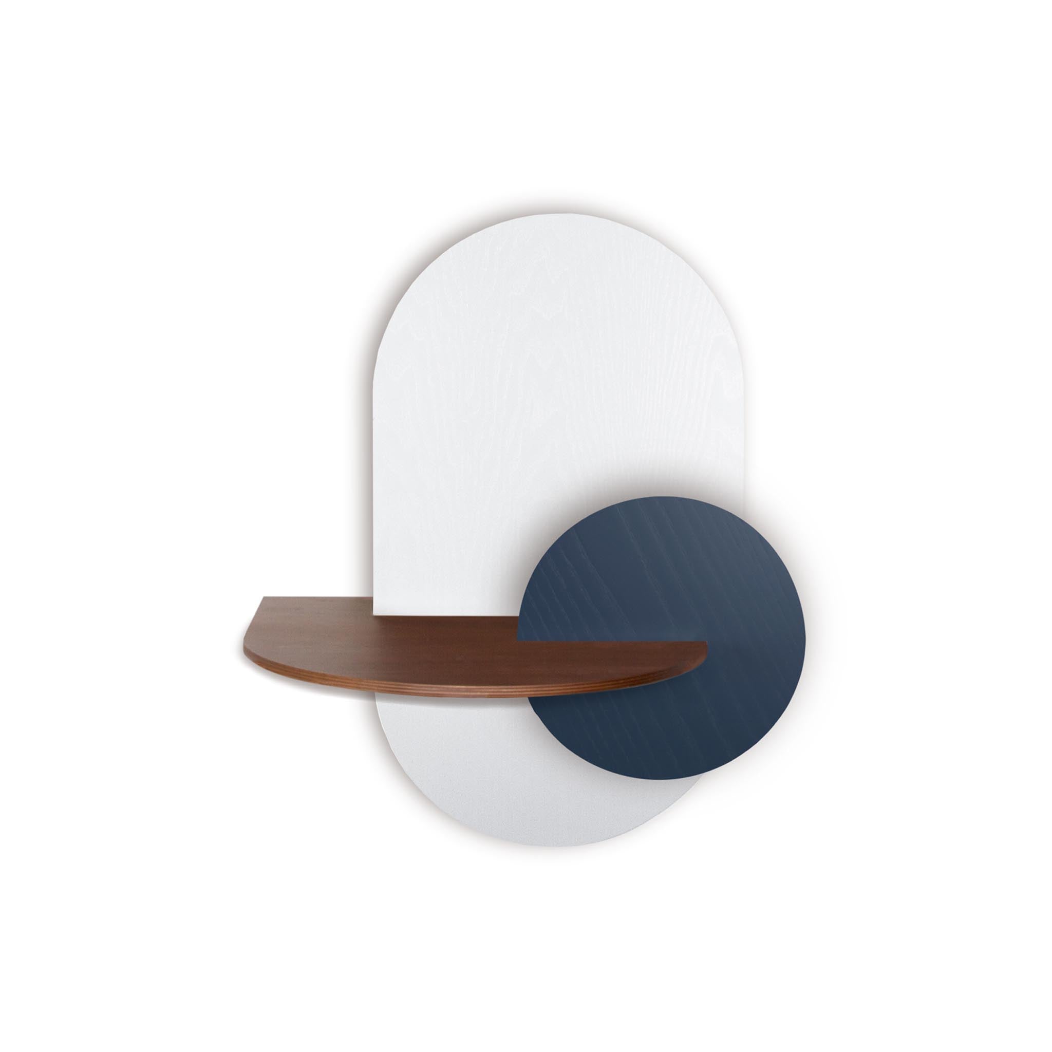 Alba Floating Nightstand DUO · White oval