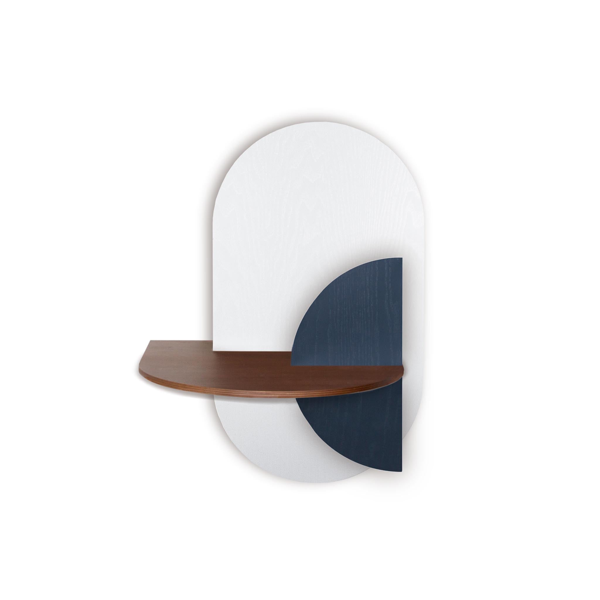 Alba Floating Nightstand DUO · White oval