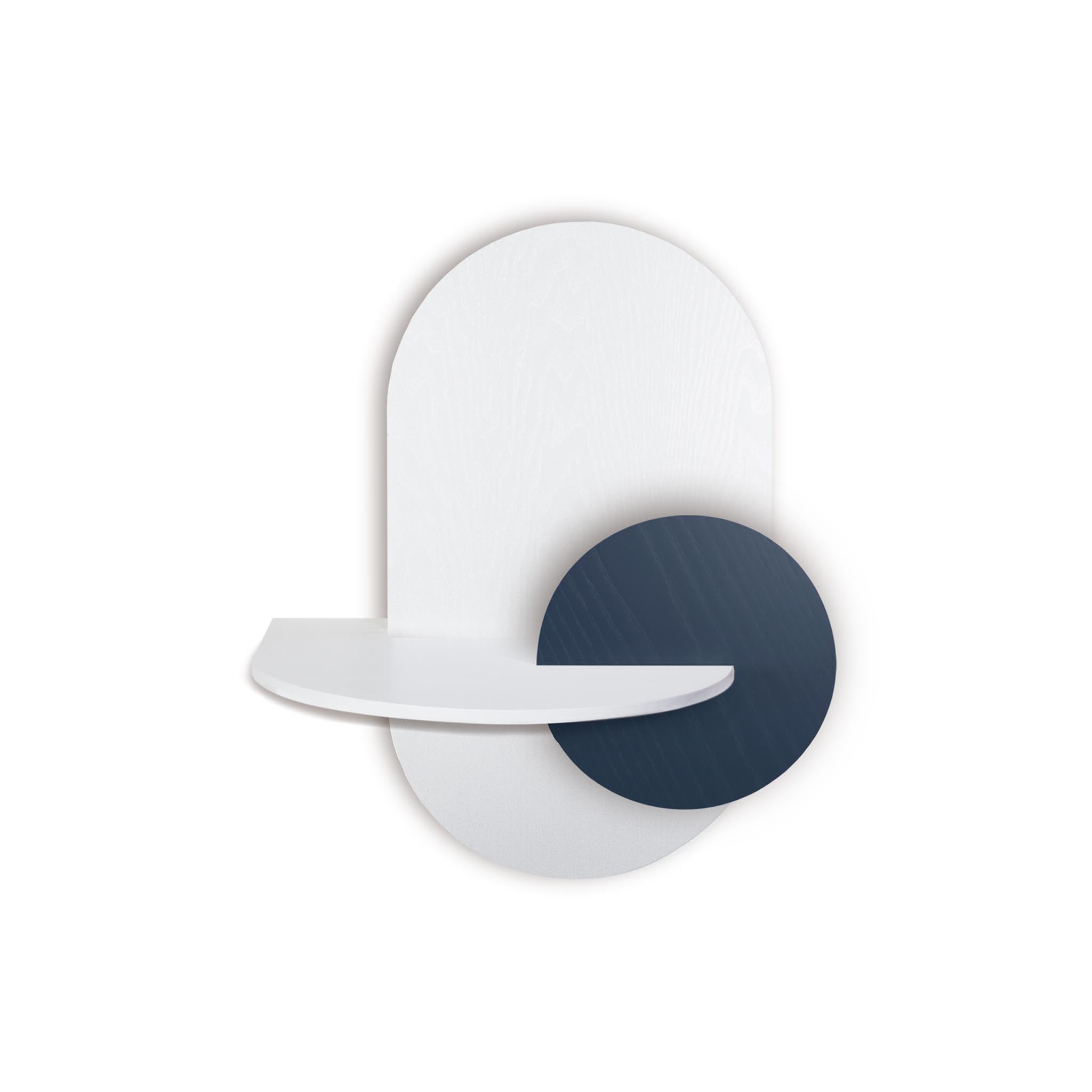 Alba Floating Nightstand DUO · White oval