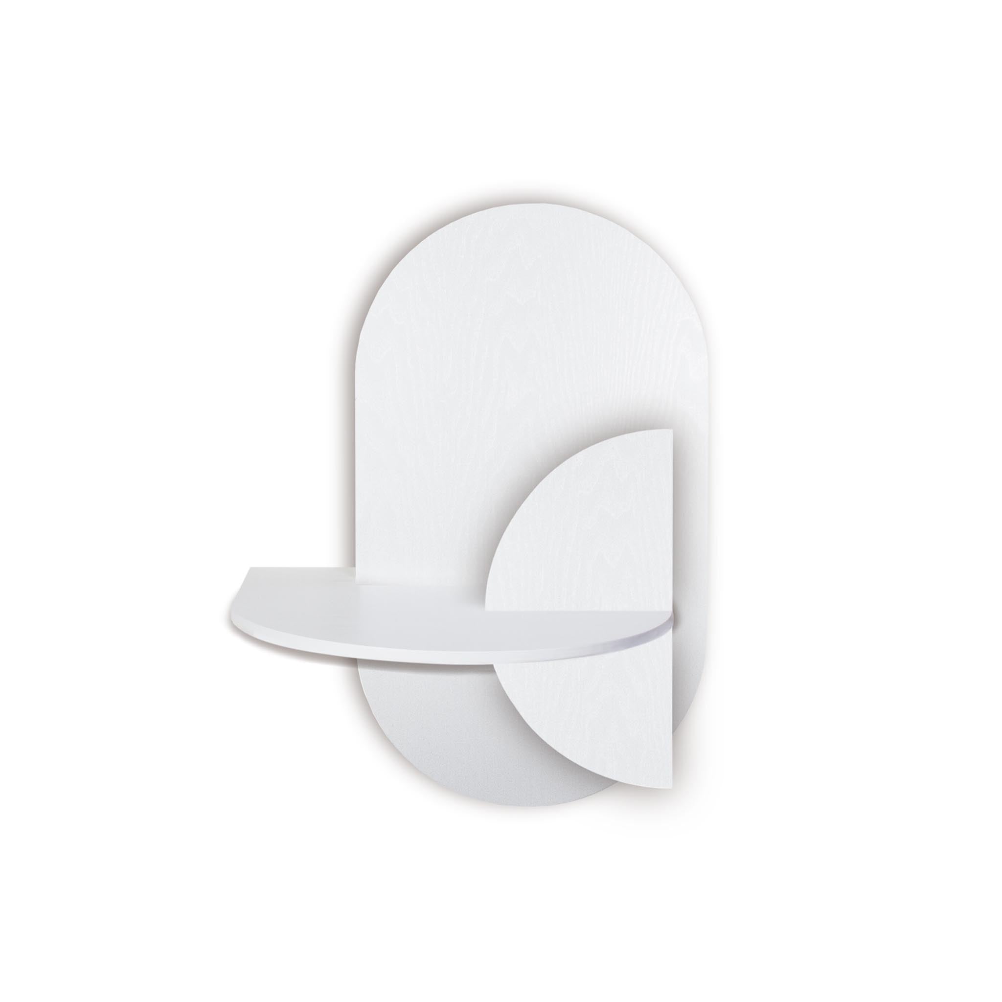 Alba Floating Nightstand DUO · White oval