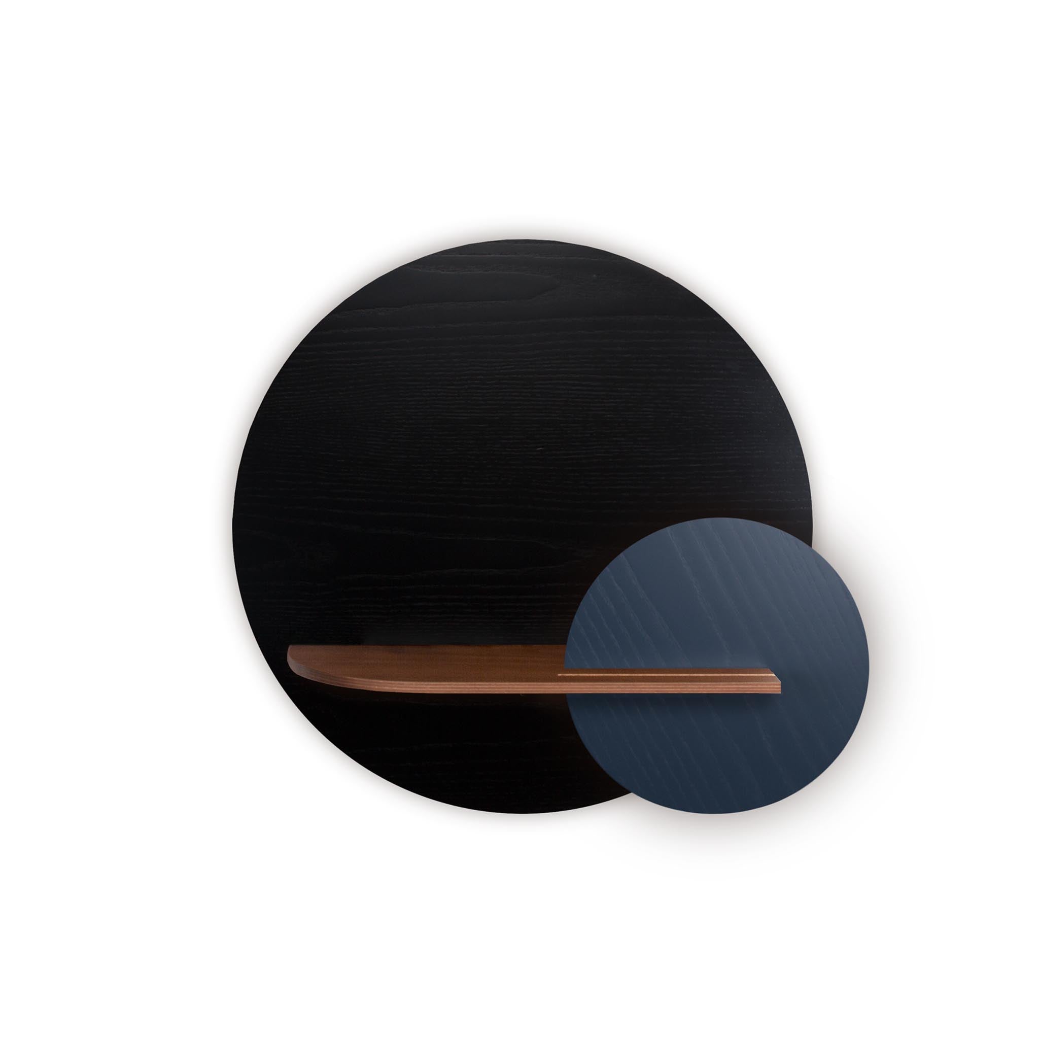 Étagère murale Alba DUO · Cercle noir