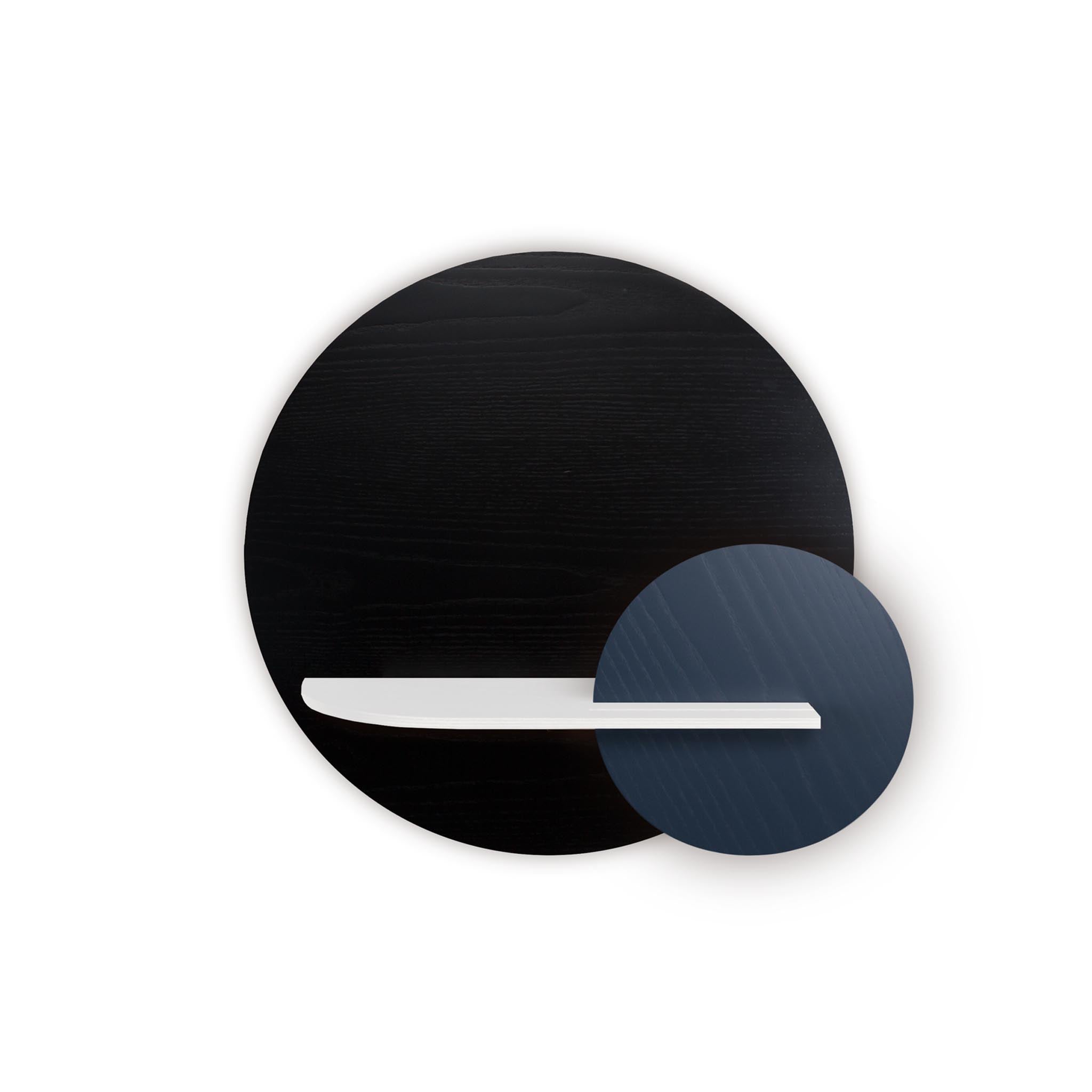 Étagère murale Alba DUO · Cercle noir