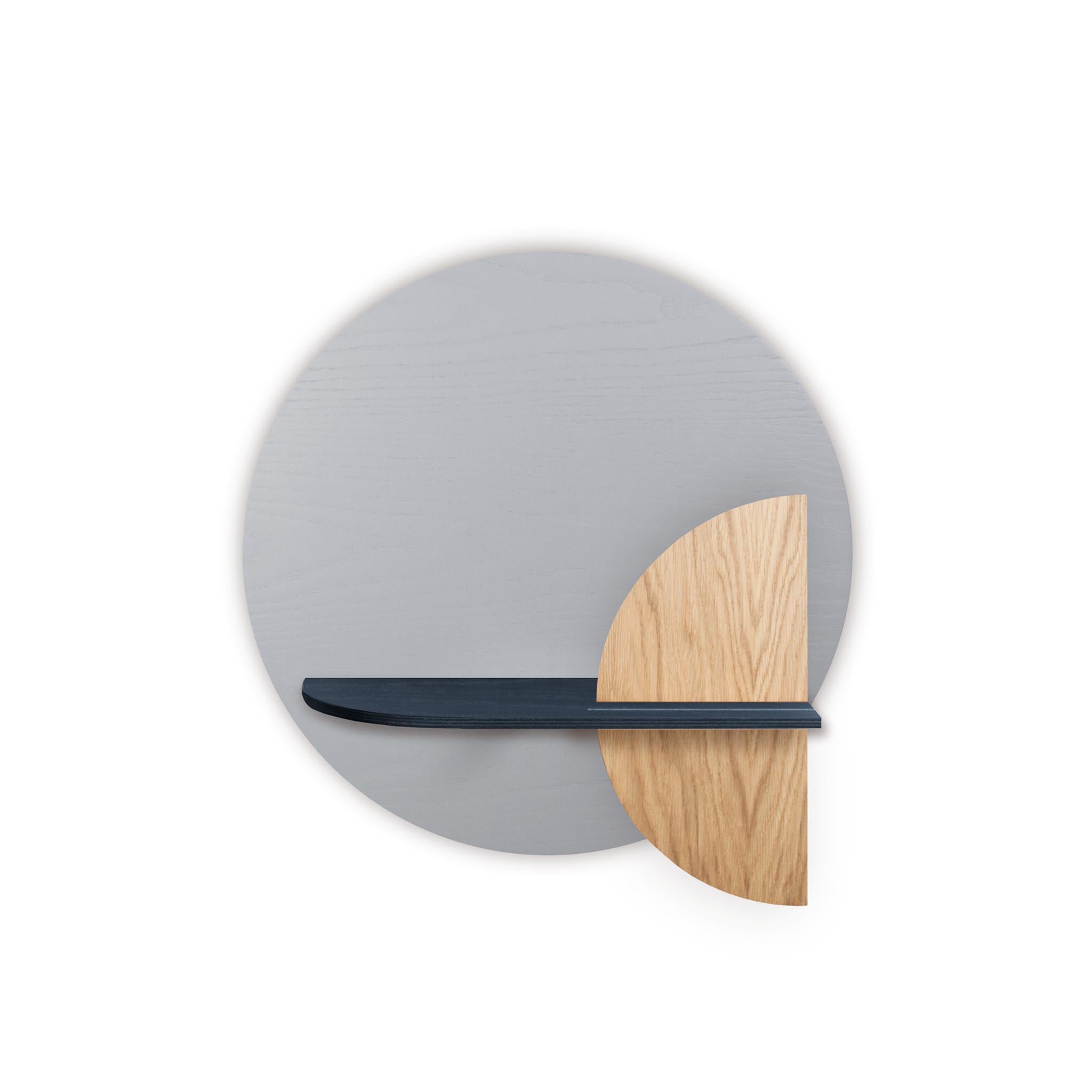 Alba Wall Shelf · Grey circle