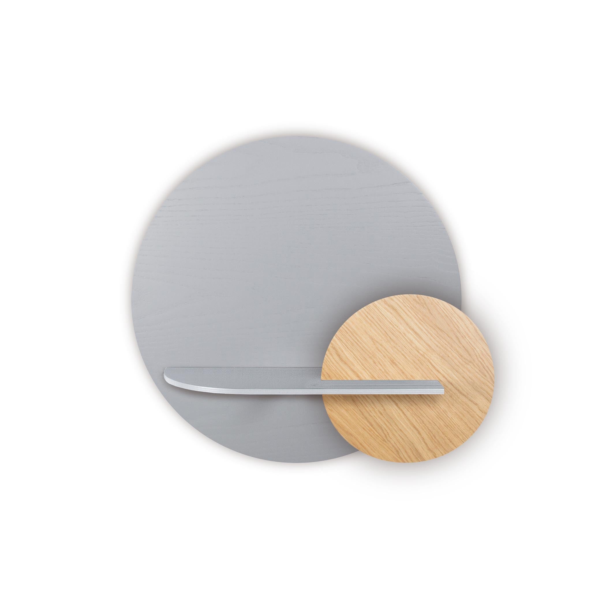 Étagère murale Alba DUO · Cercle gris