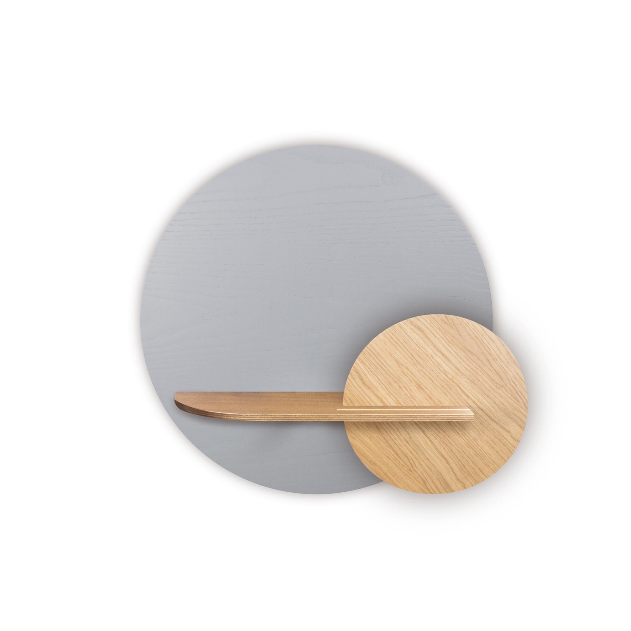 Étagère murale Alba DUO · Cercle gris