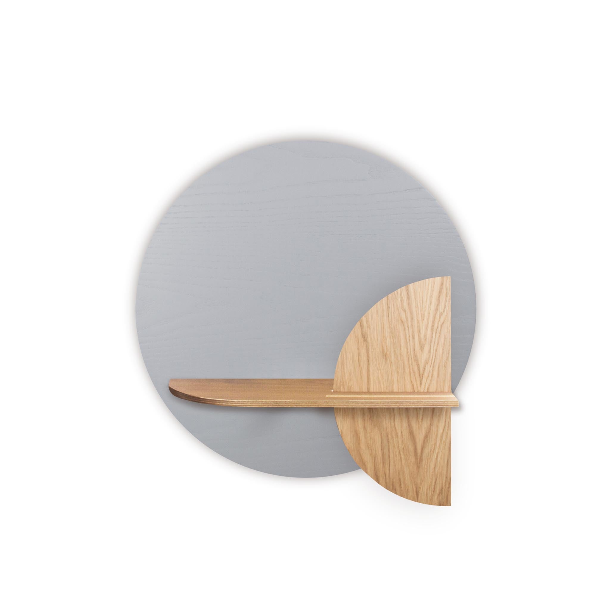 Alba Wall Shelf · Grey circle