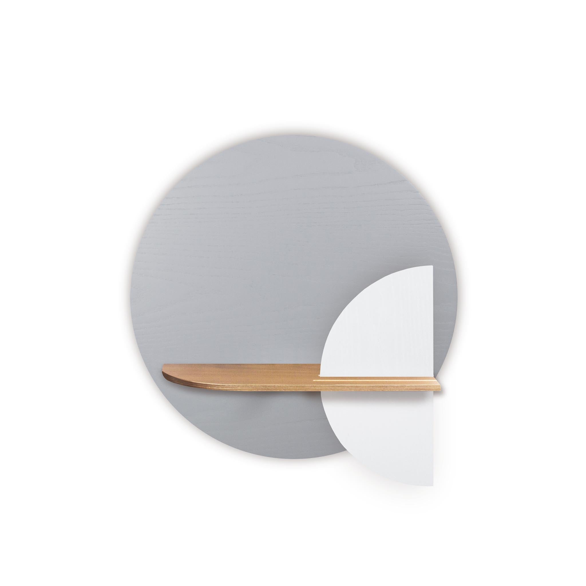 Alba Wall Shelf · Grey circle
