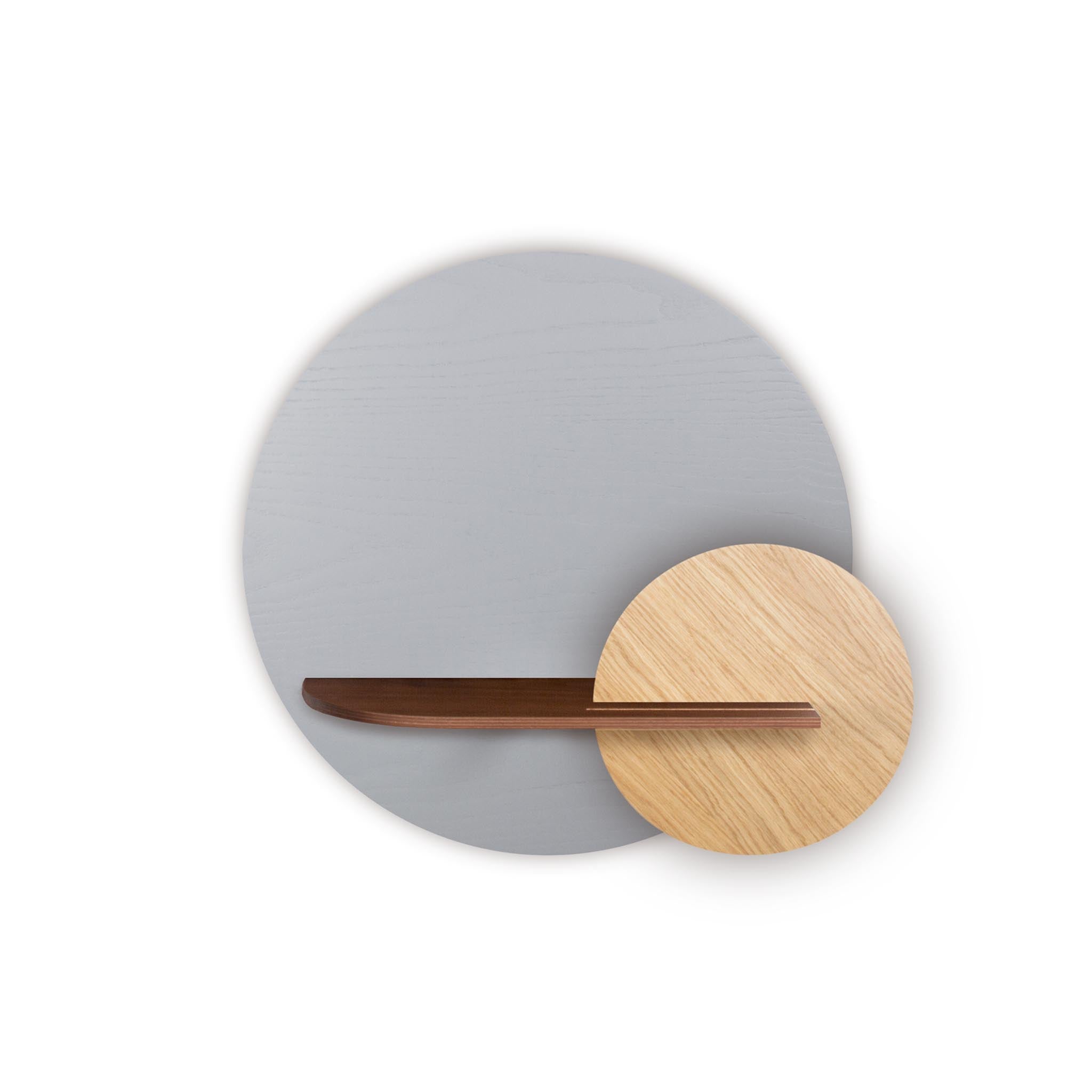 Étagère murale Alba DUO · Cercle gris