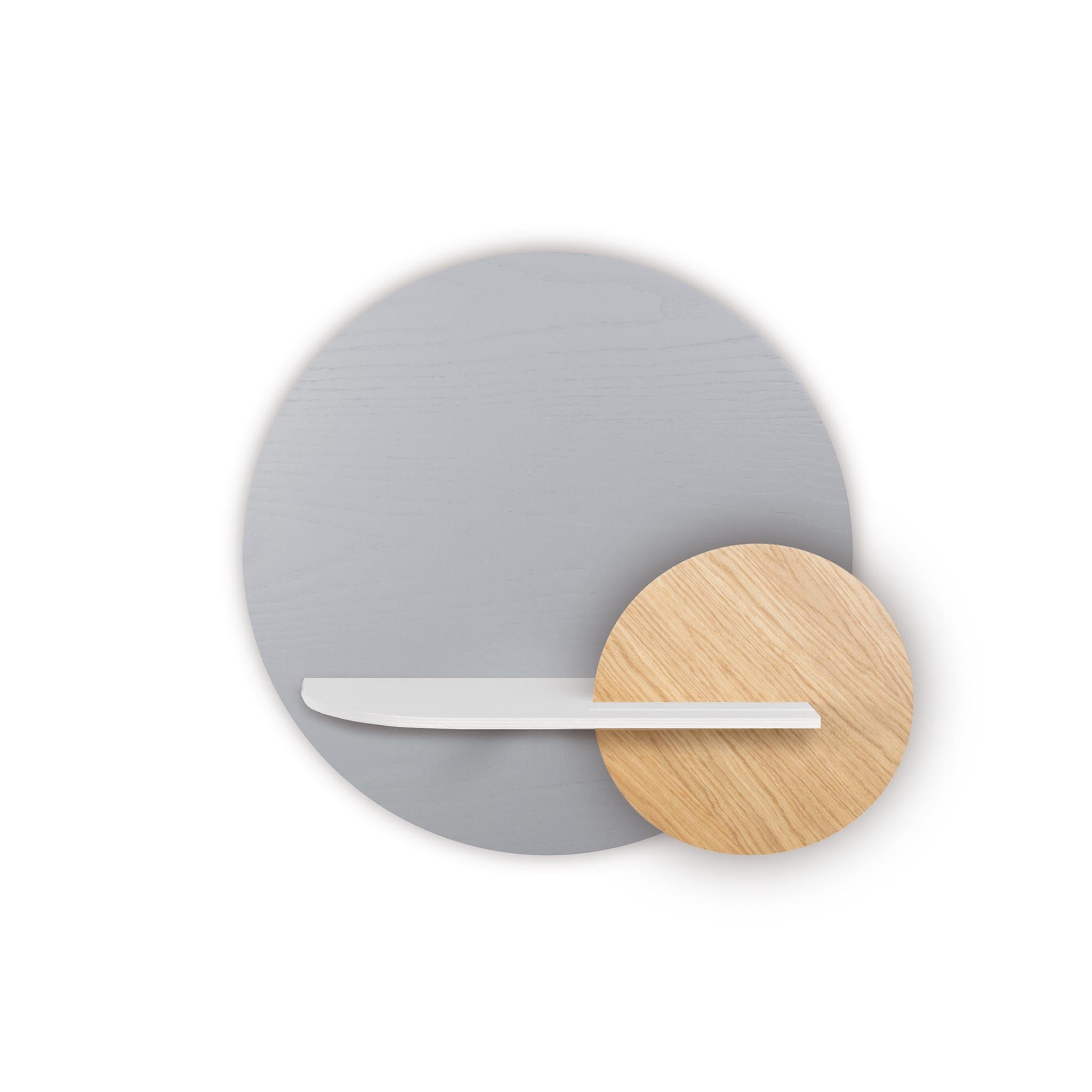 Étagère murale Alba DUO · Cercle gris