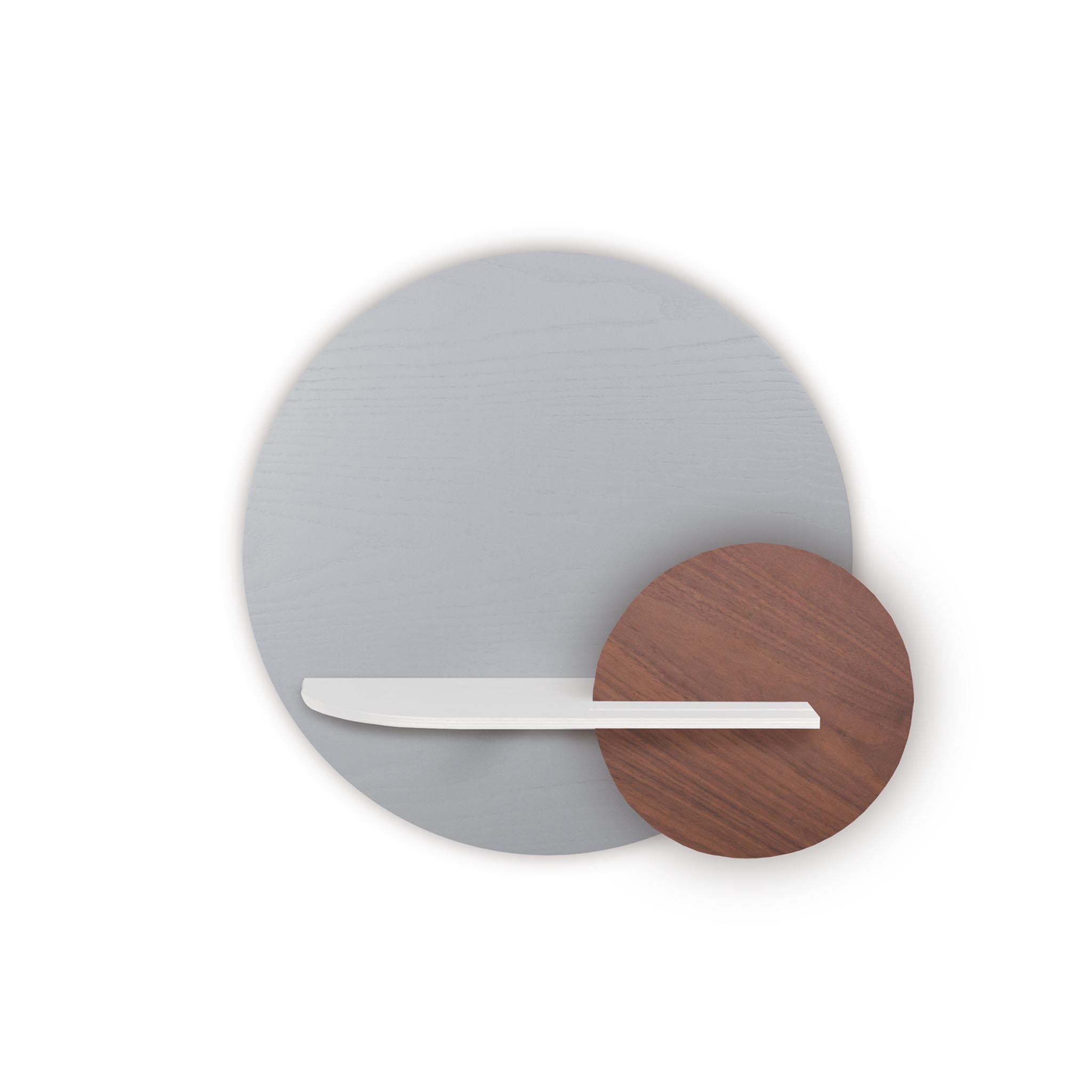 Étagère murale Alba DUO · Cercle gris