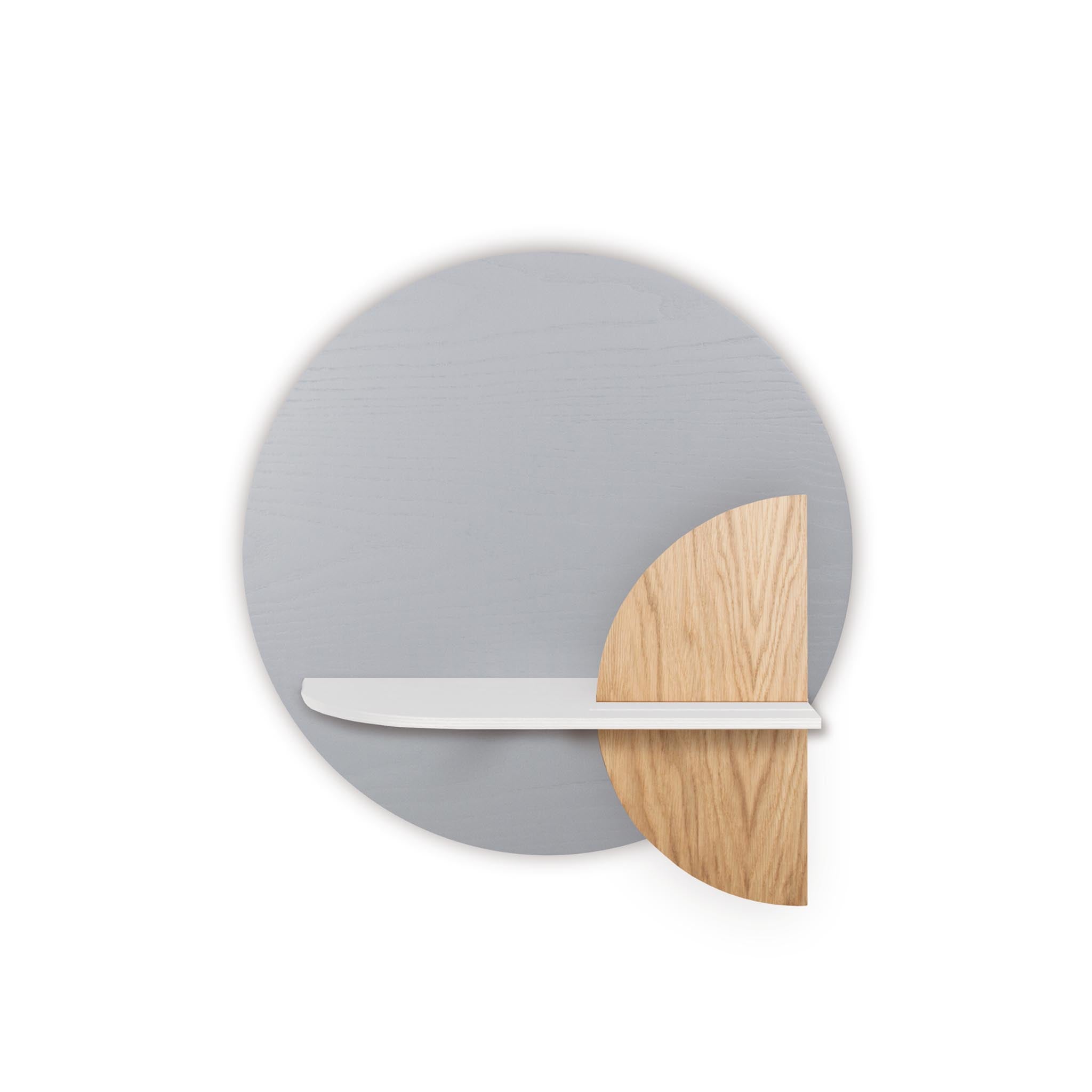 Étagère murale Alba DUO · Cercle gris