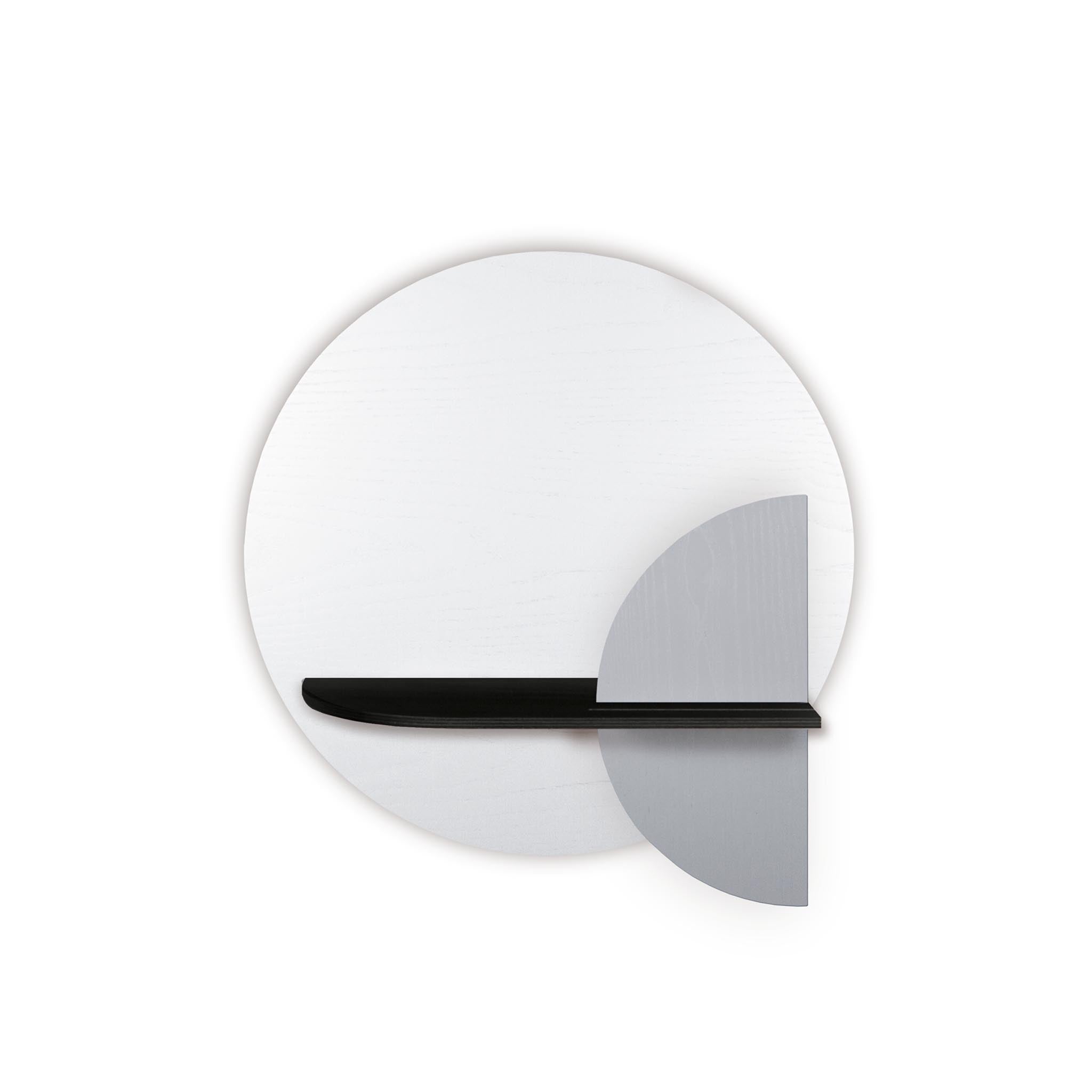 Étagère murale Alba DUO · Cercle blanc