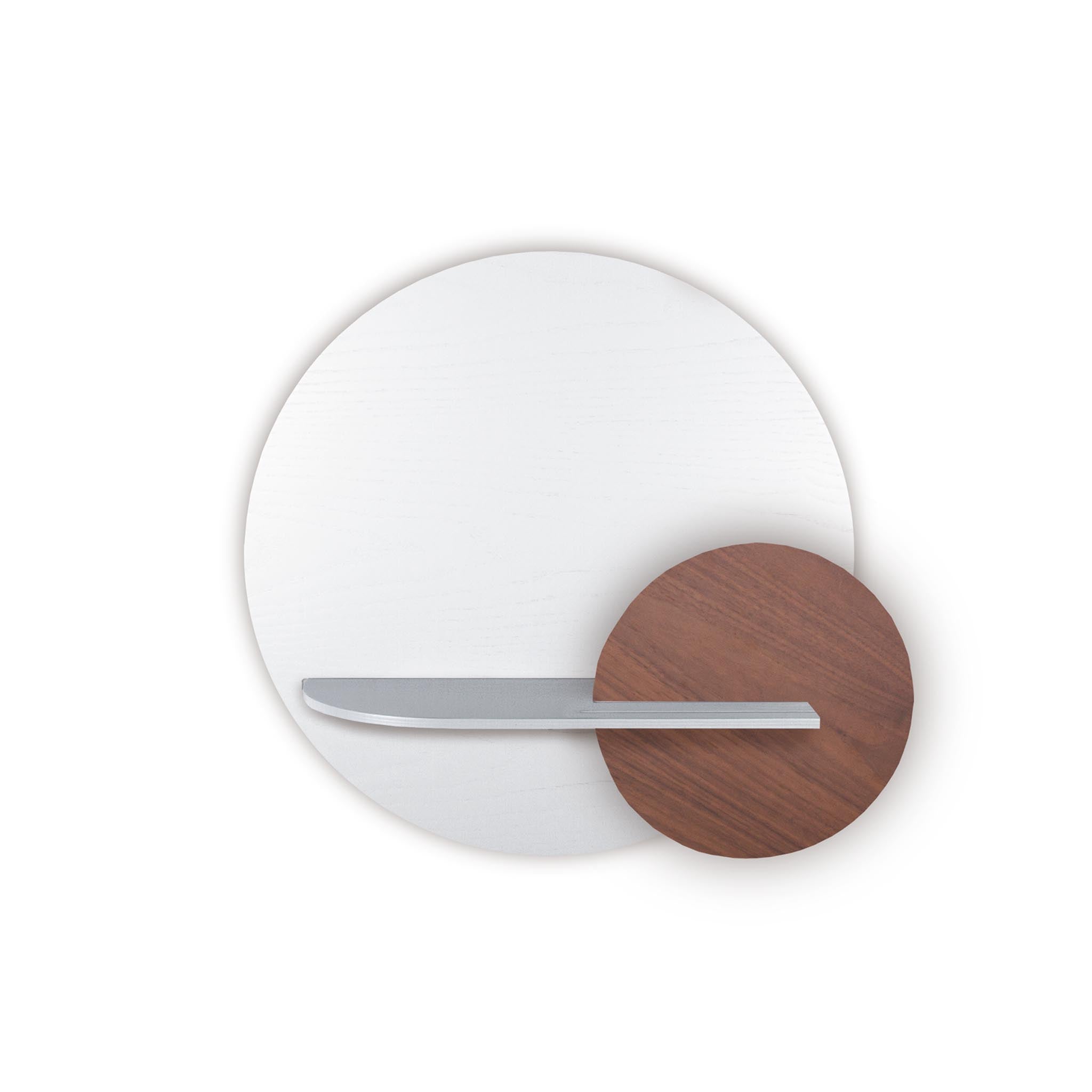 Étagère murale Alba DUO · Cercle blanc