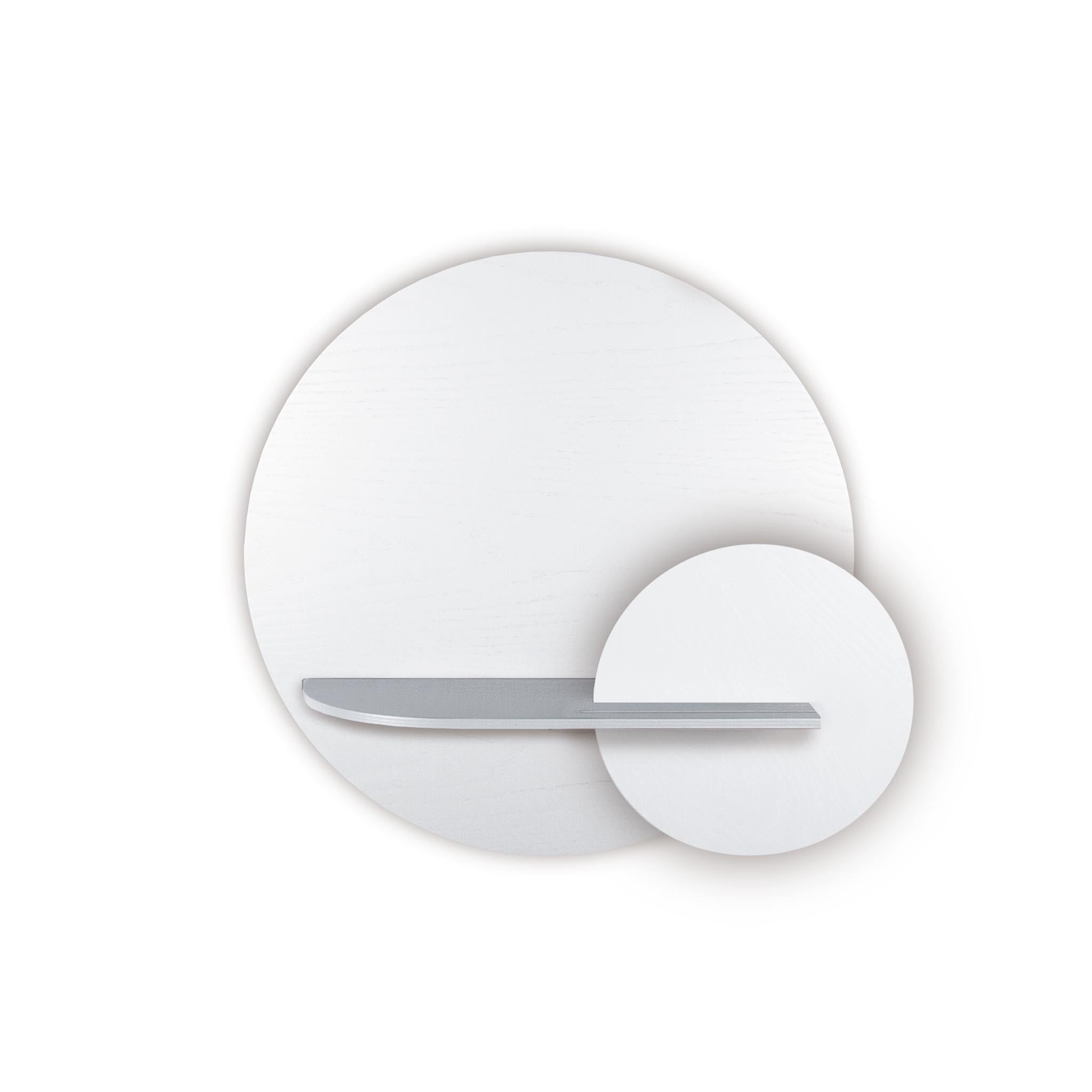 Étagère murale Alba DUO · Cercle blanc