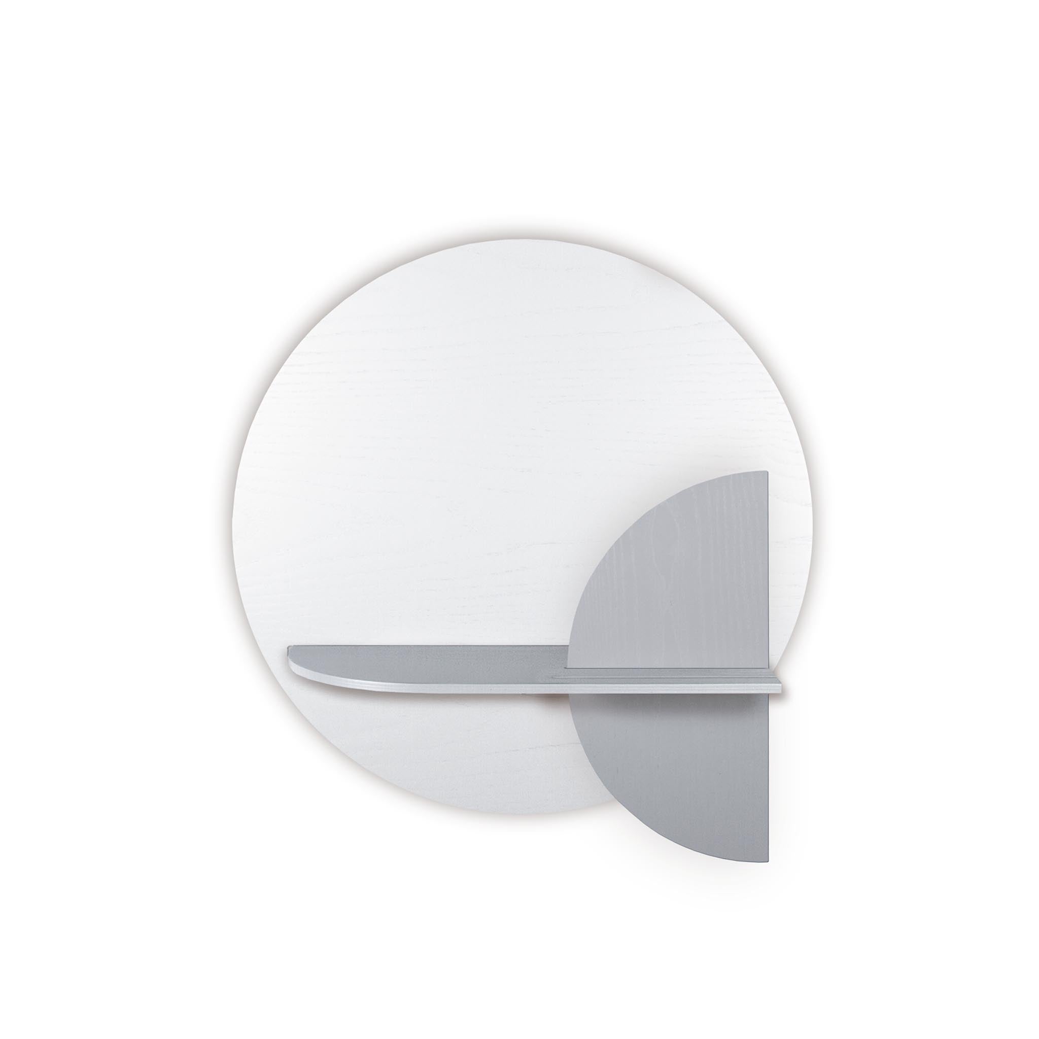 Étagère murale Alba DUO · Cercle blanc