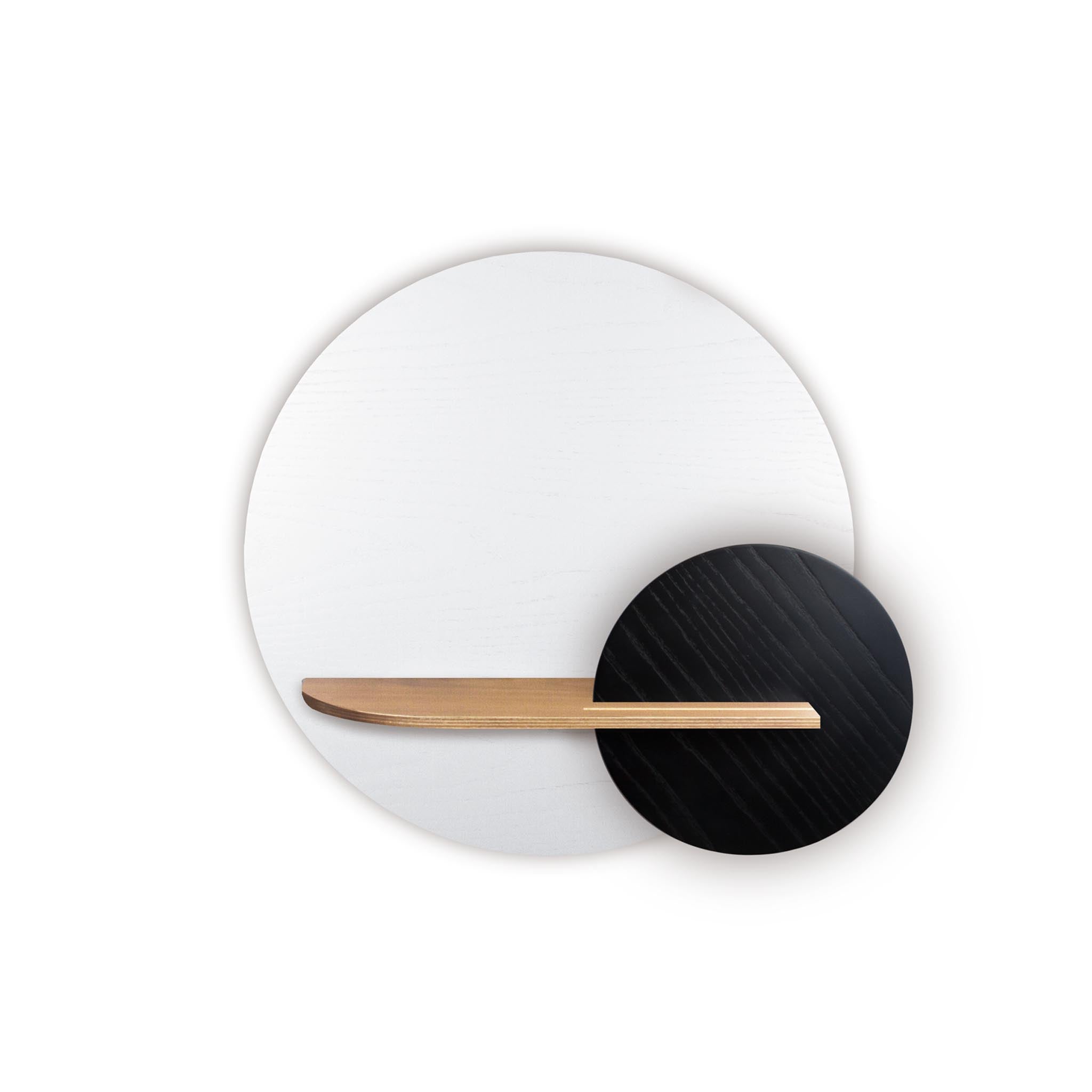Étagère murale Alba DUO · Cercle blanc