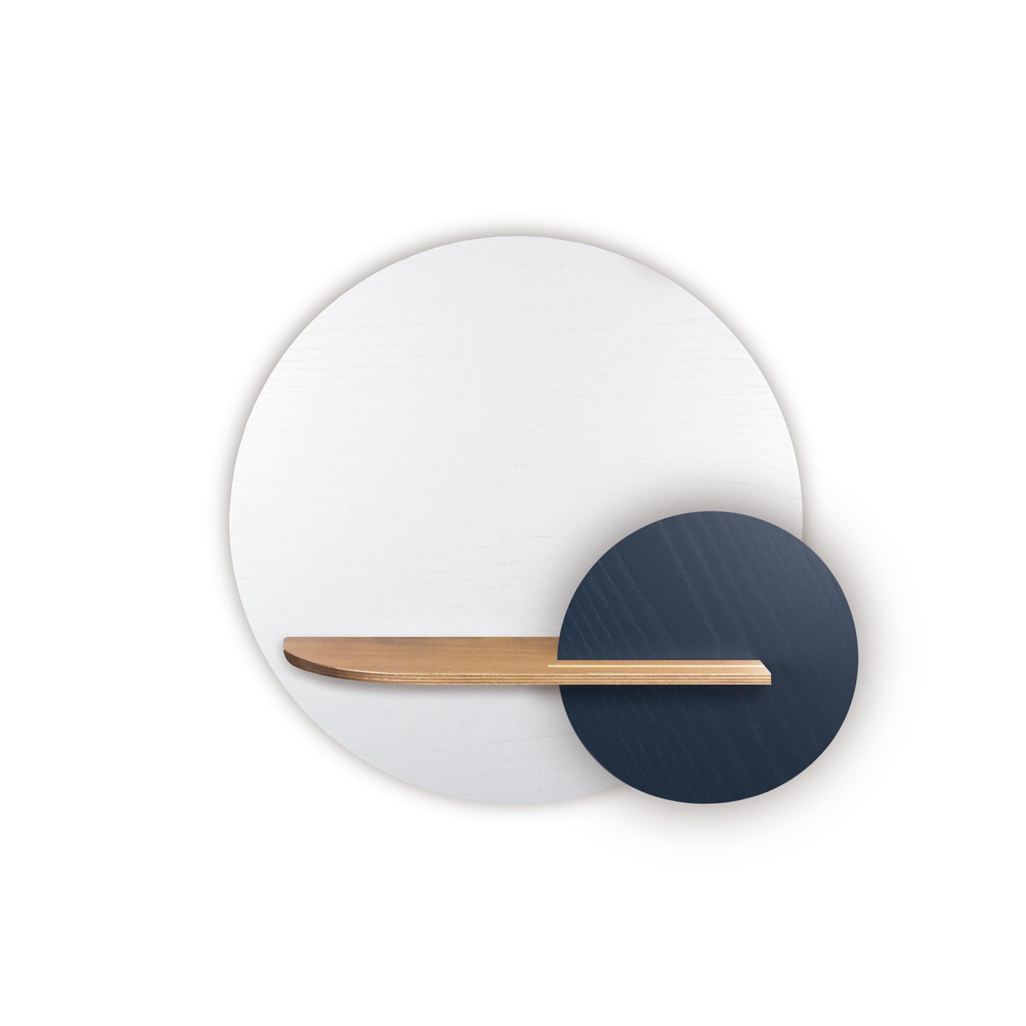 Étagère murale Alba DUO · Cercle blanc