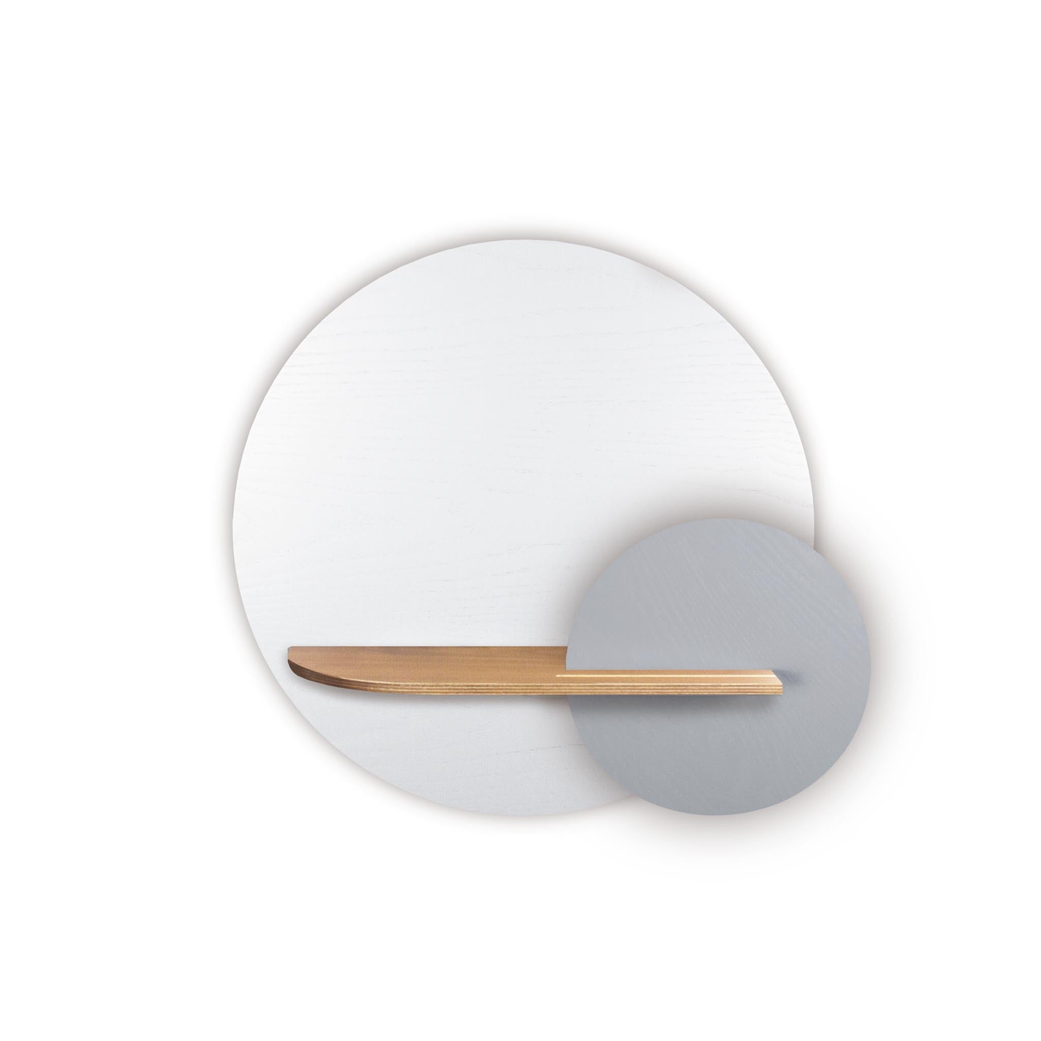 Étagère murale Alba DUO · Cercle blanc