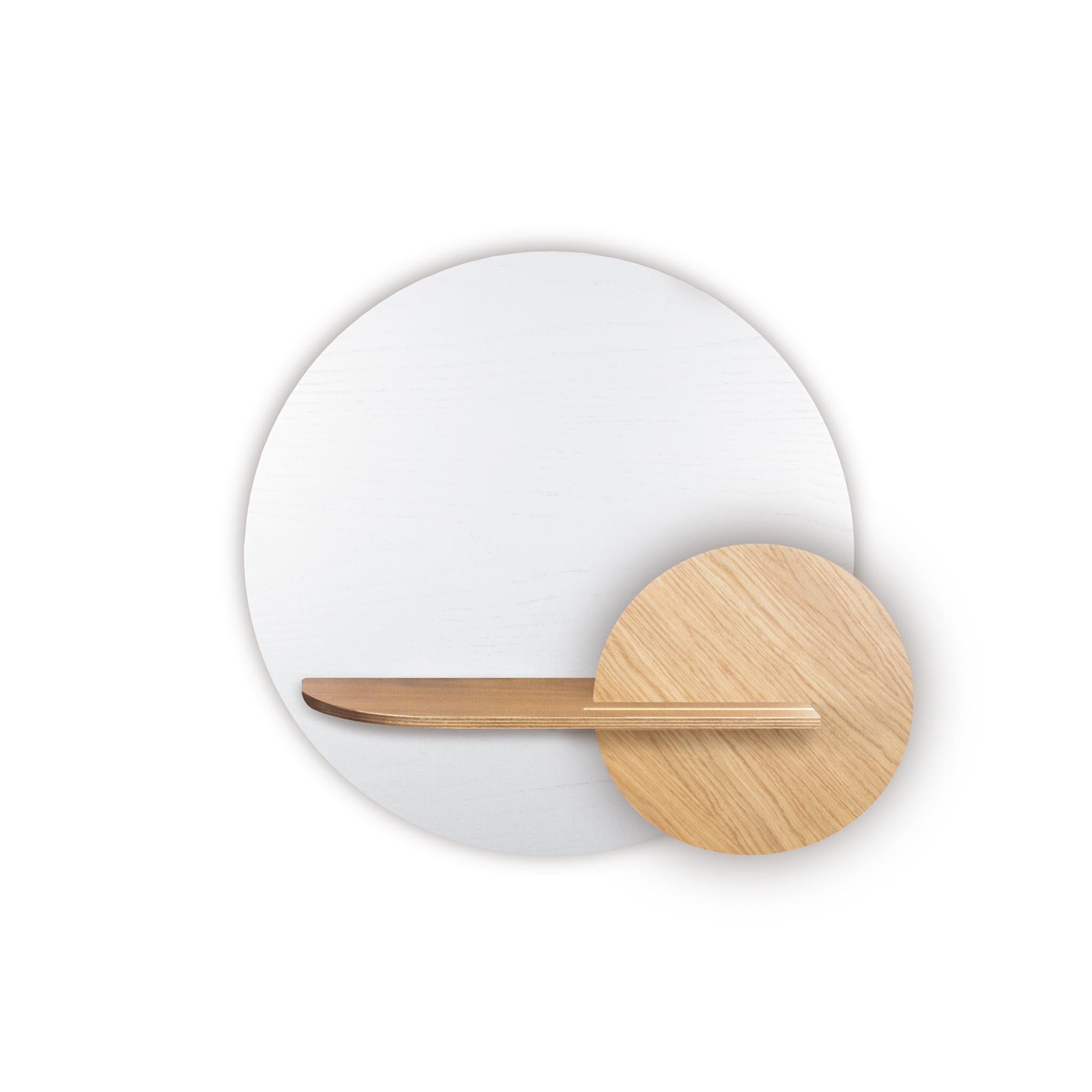 Étagère murale Alba DUO · Cercle blanc