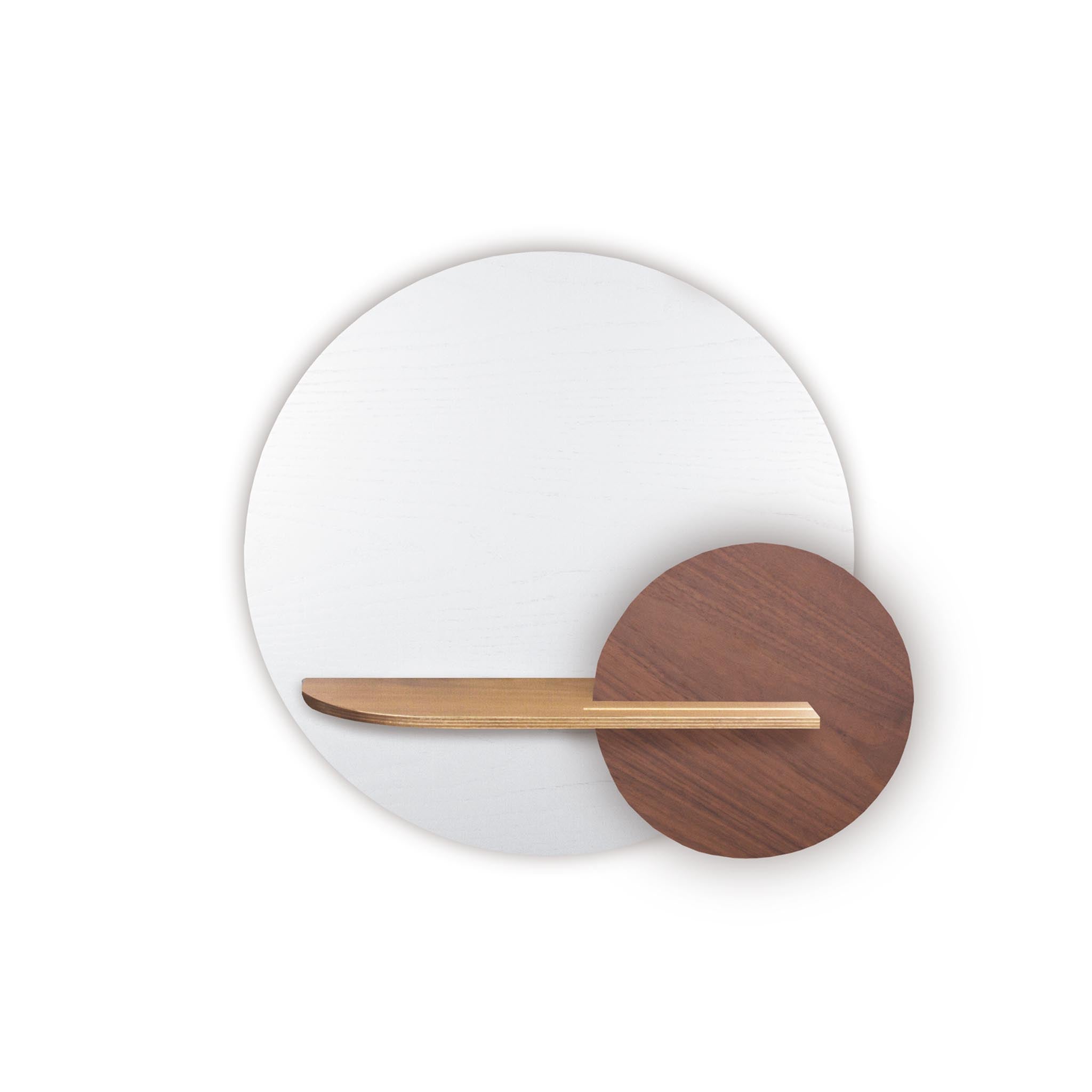 Étagère murale Alba DUO · Cercle blanc