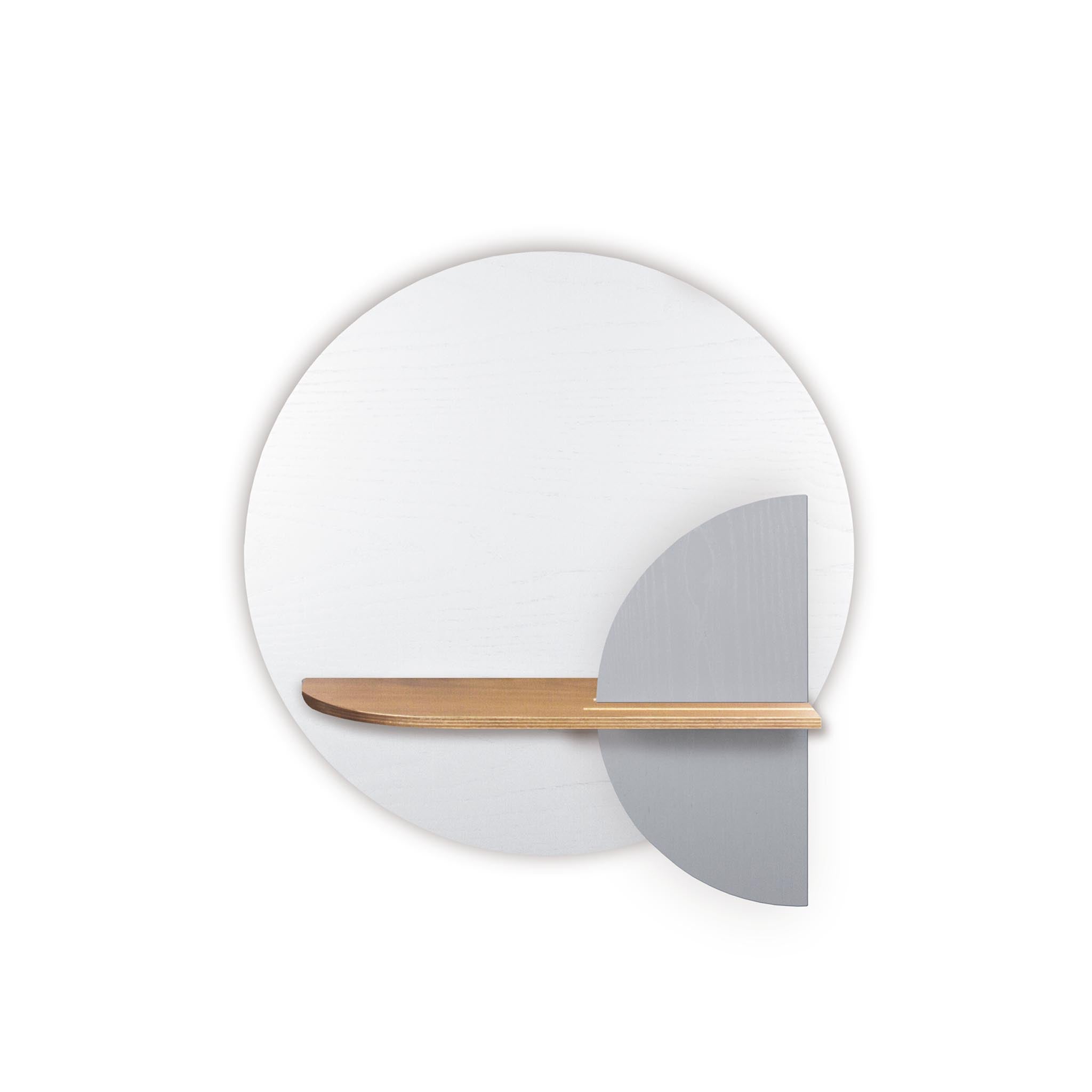 Étagère murale Alba DUO · Cercle blanc