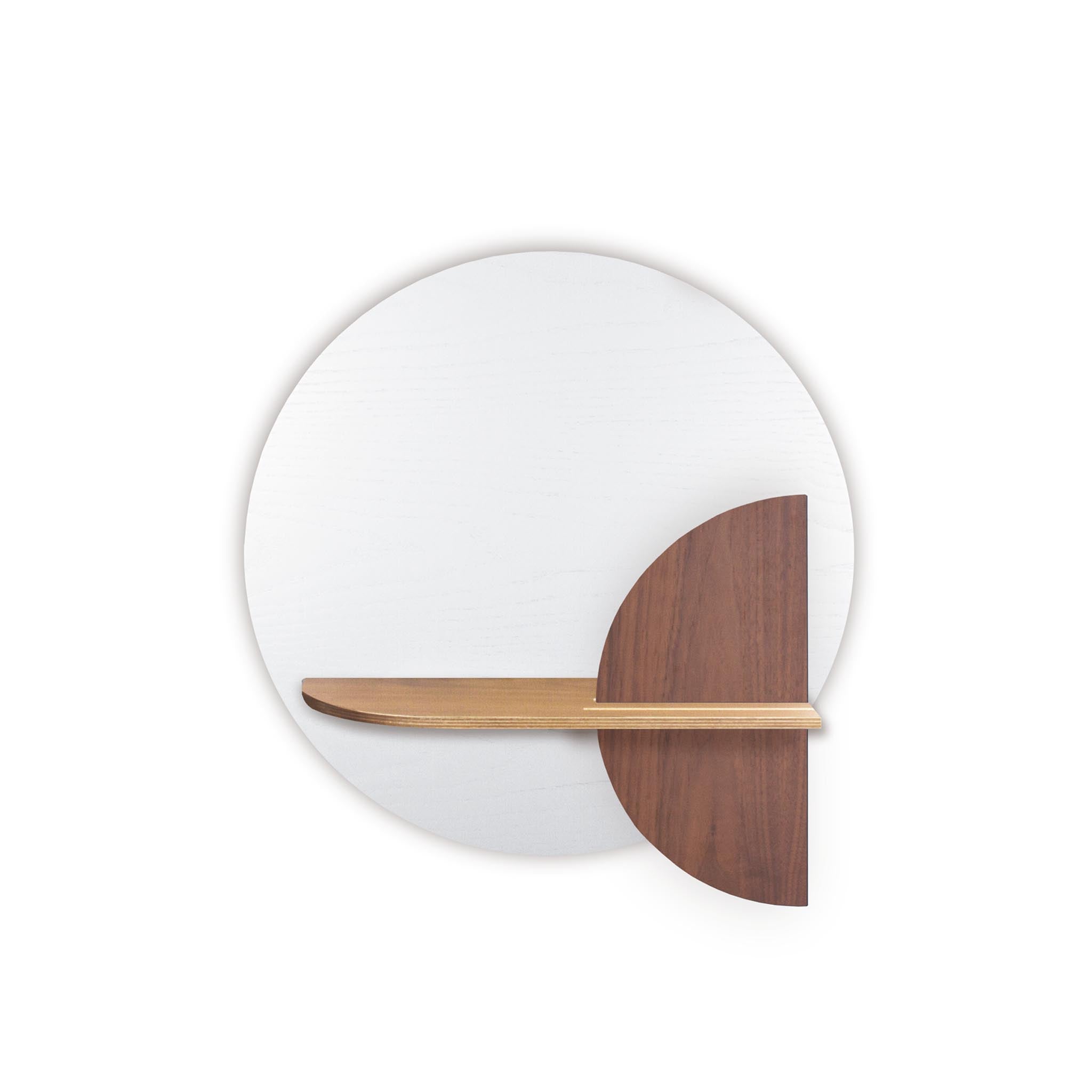Étagère murale Alba DUO · Cercle blanc