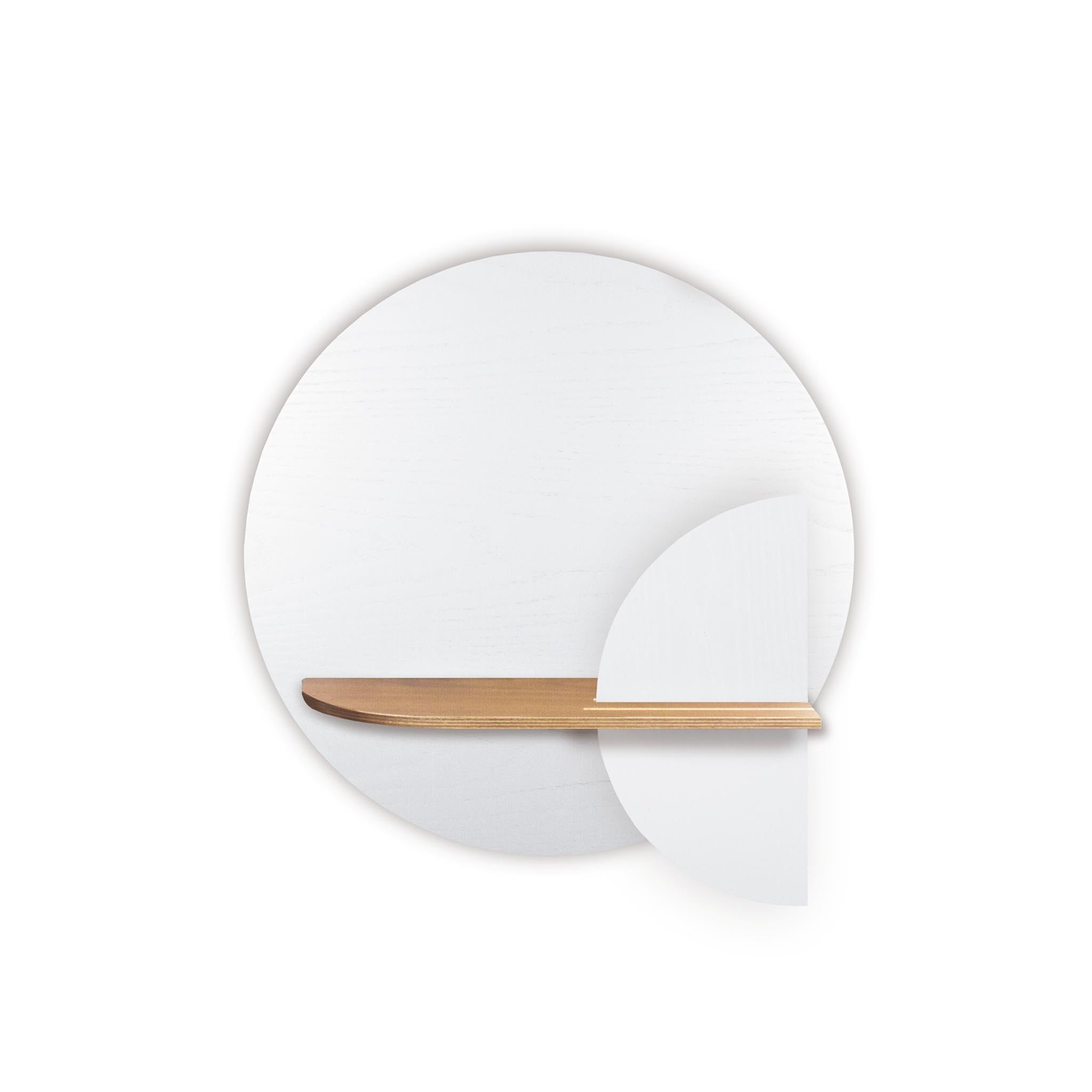 Étagère murale Alba DUO · Cercle blanc