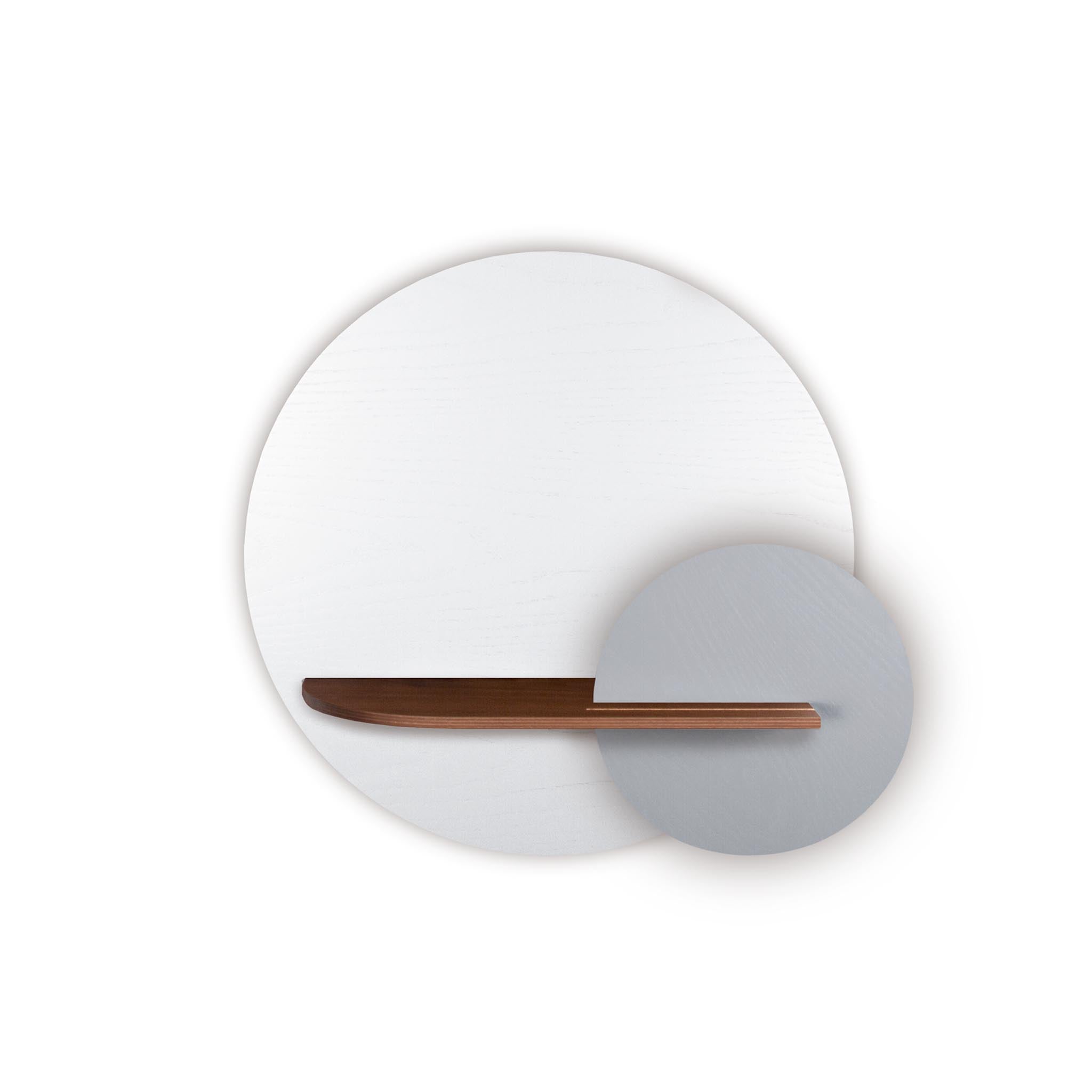 Étagère murale Alba DUO · Cercle blanc
