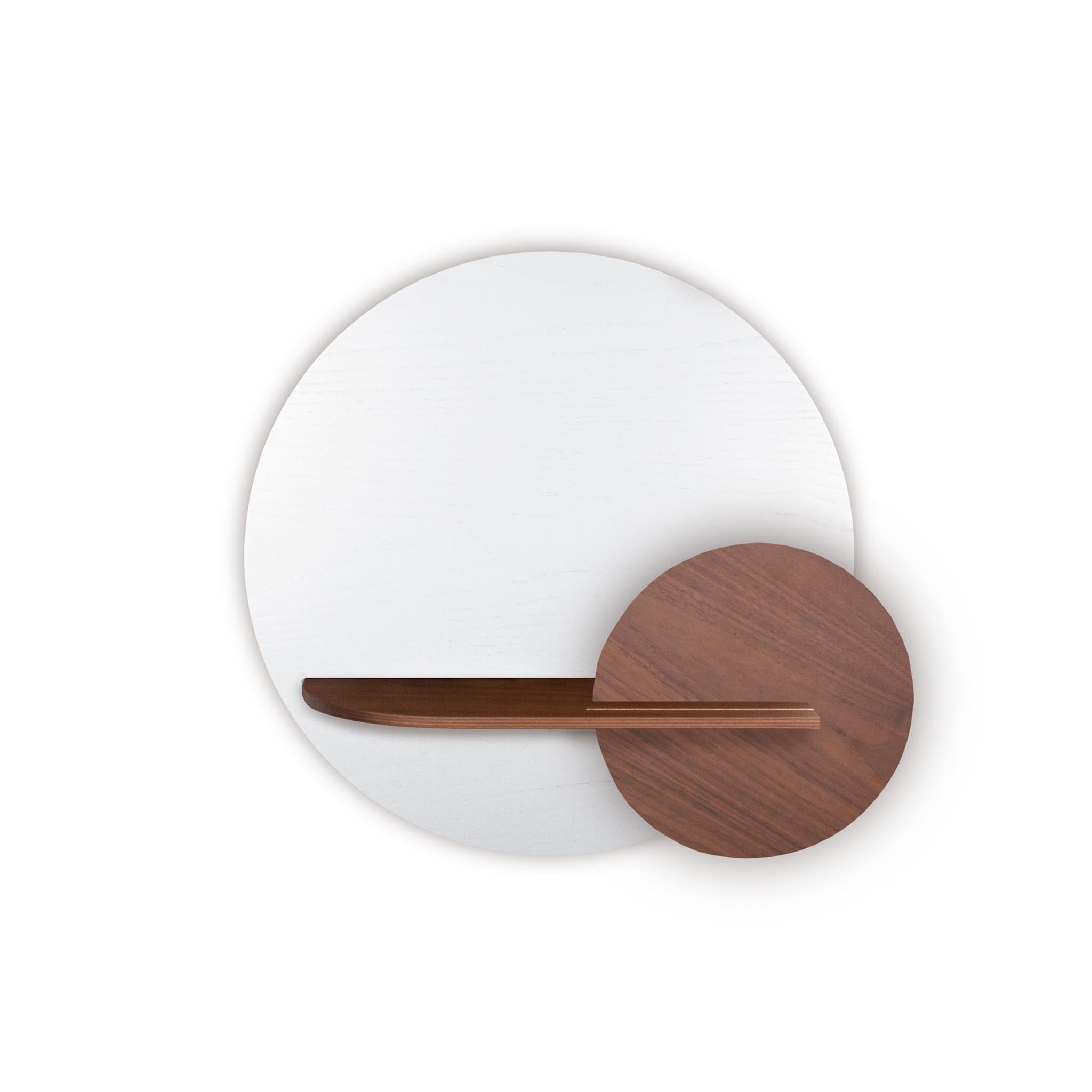 Étagère murale Alba DUO · Cercle blanc