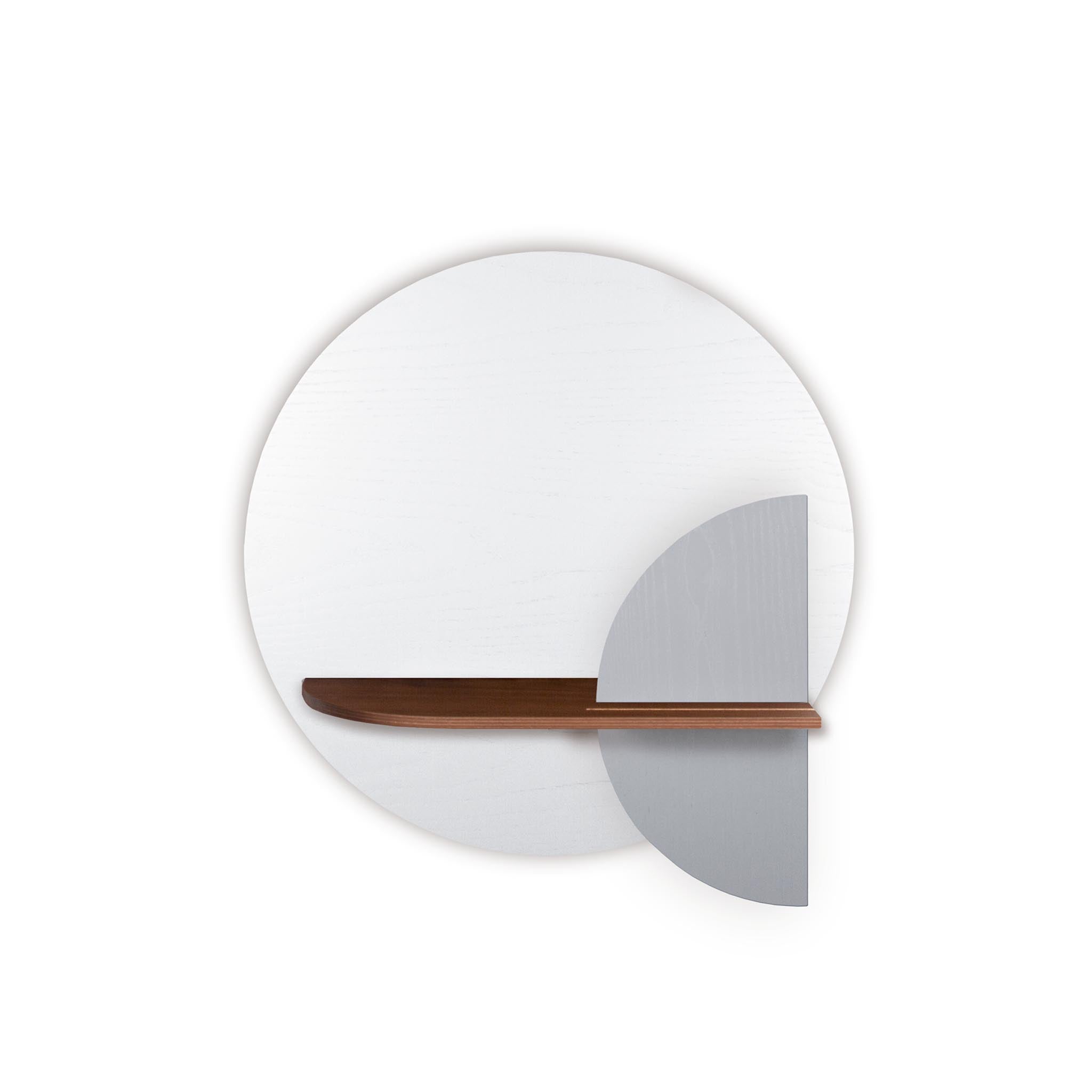 Étagère murale Alba DUO · Cercle blanc