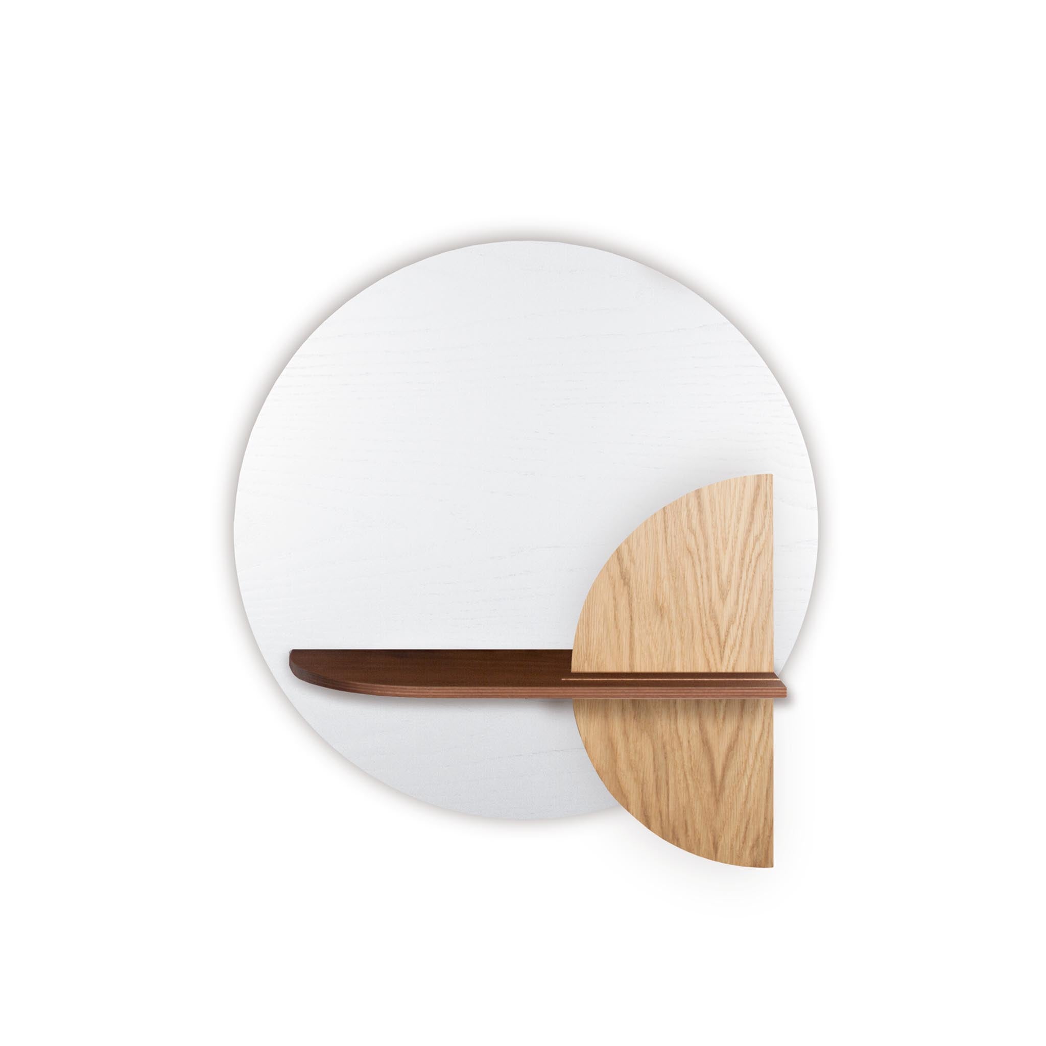 Étagère murale Alba DUO · Cercle blanc