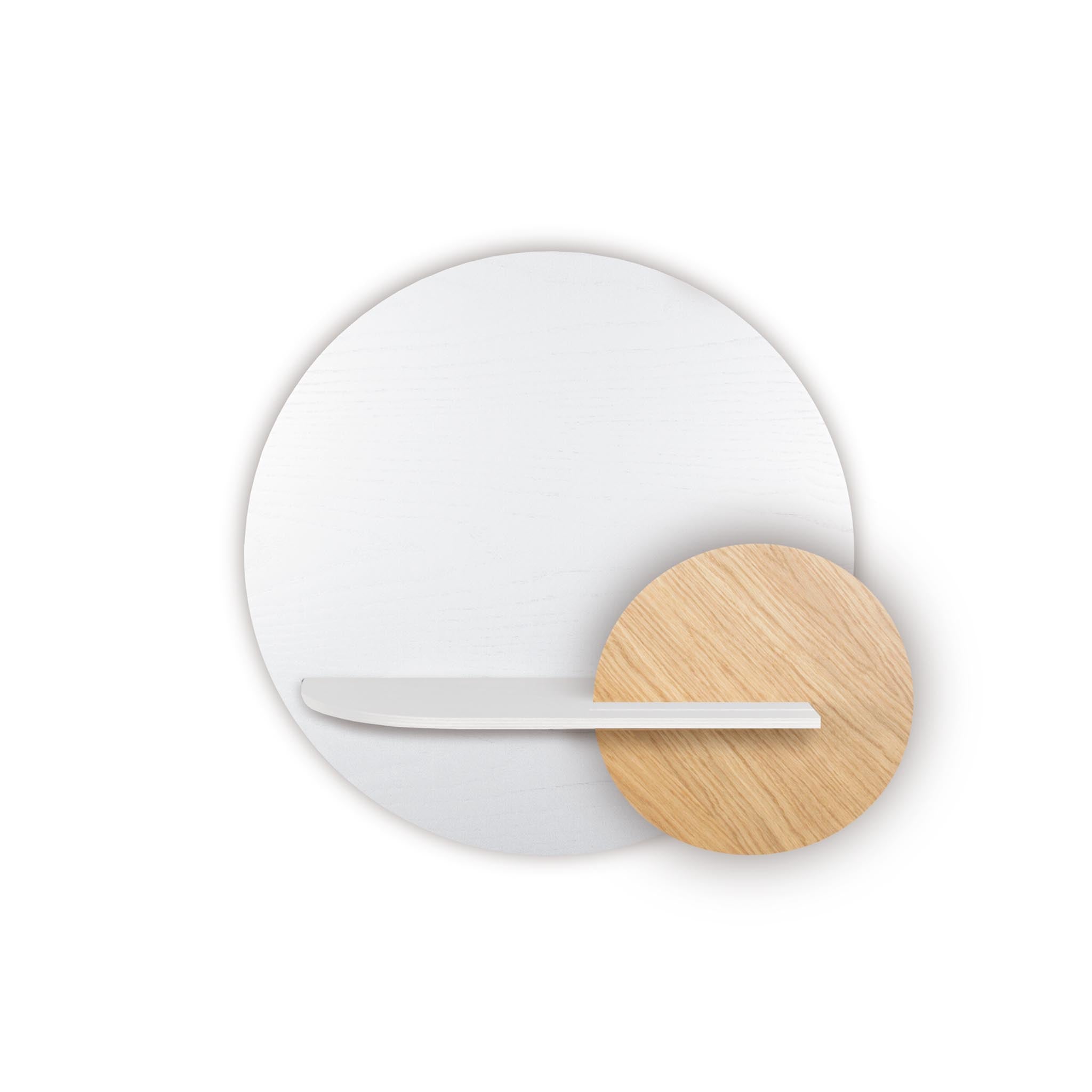 Étagère murale Alba DUO · Cercle blanc