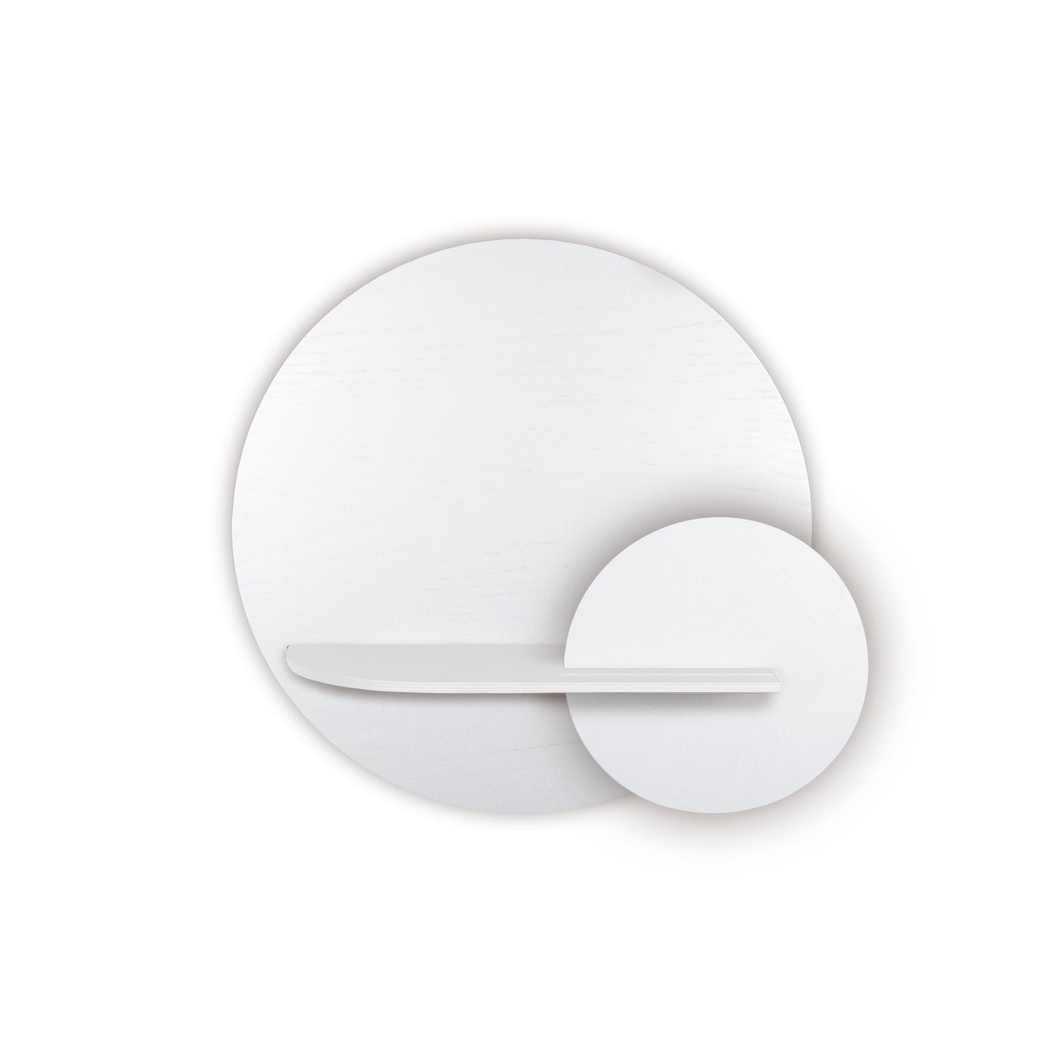 Étagère murale Alba DUO · Cercle blanc