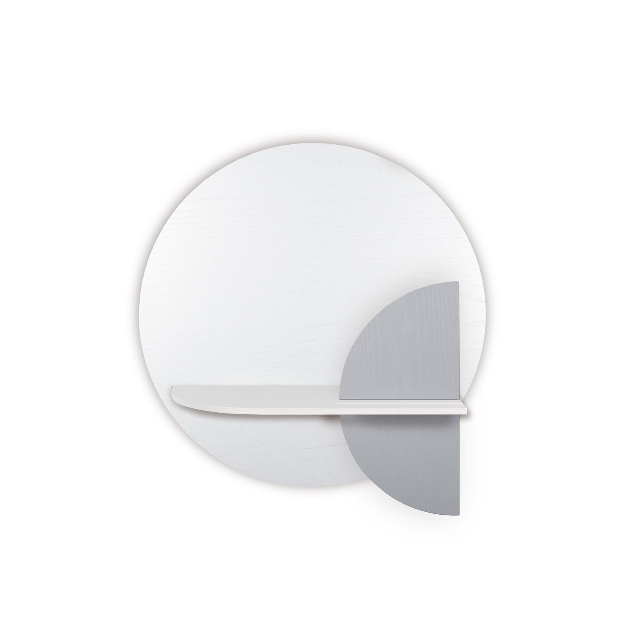 Étagère murale Alba DUO · Cercle blanc