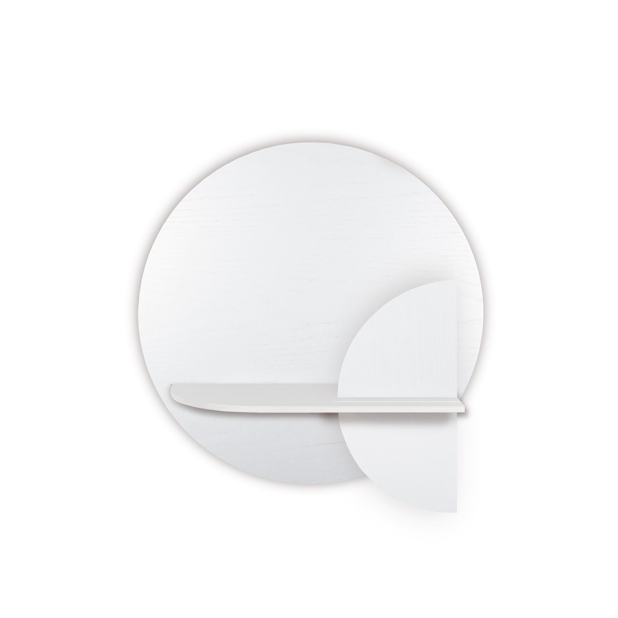 Étagère murale Alba DUO · Cercle blanc